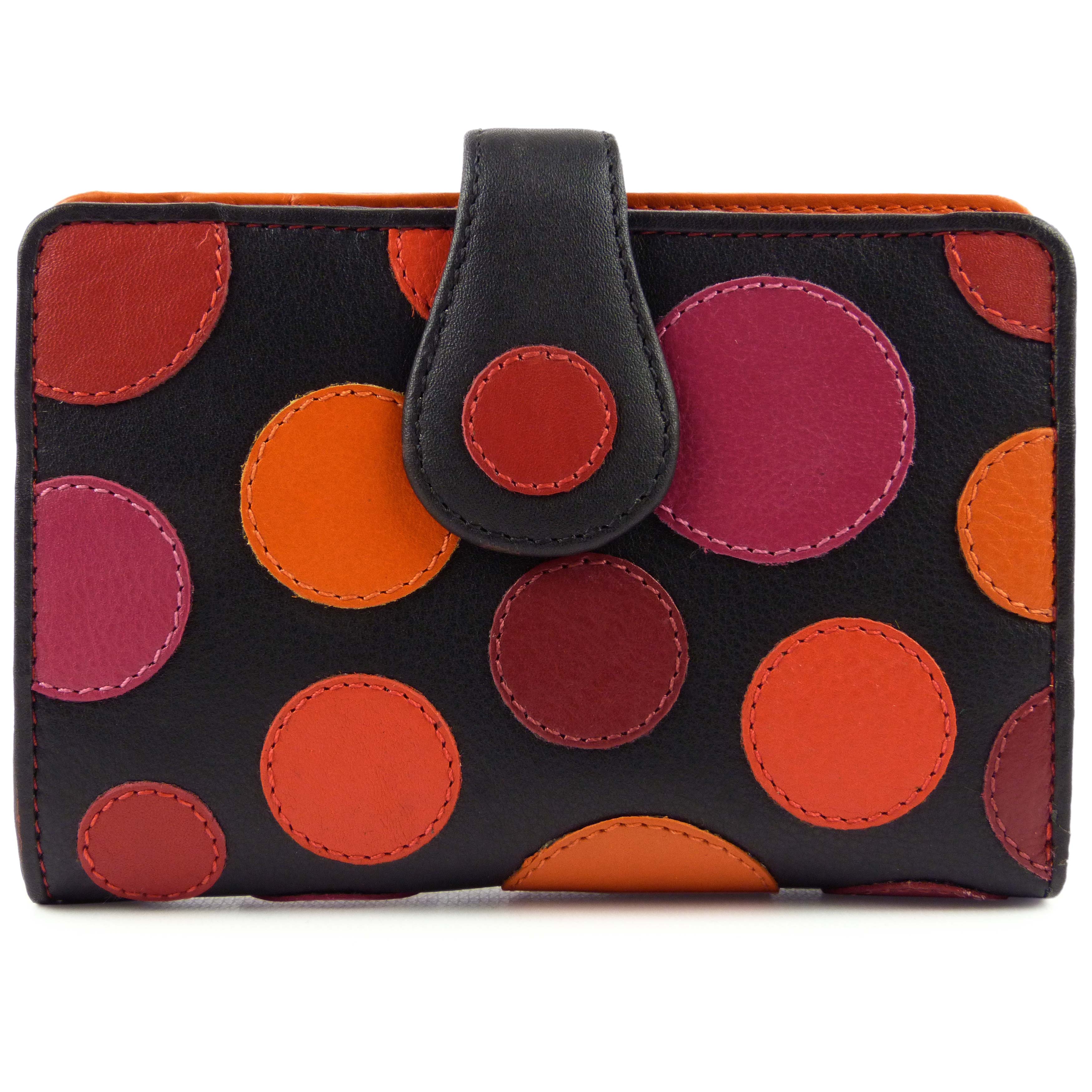 Damen Leder Polka Geldbörse Portemonnaie von Visconti Geschenkbox gepunktetes Design - Bild 11 von 16