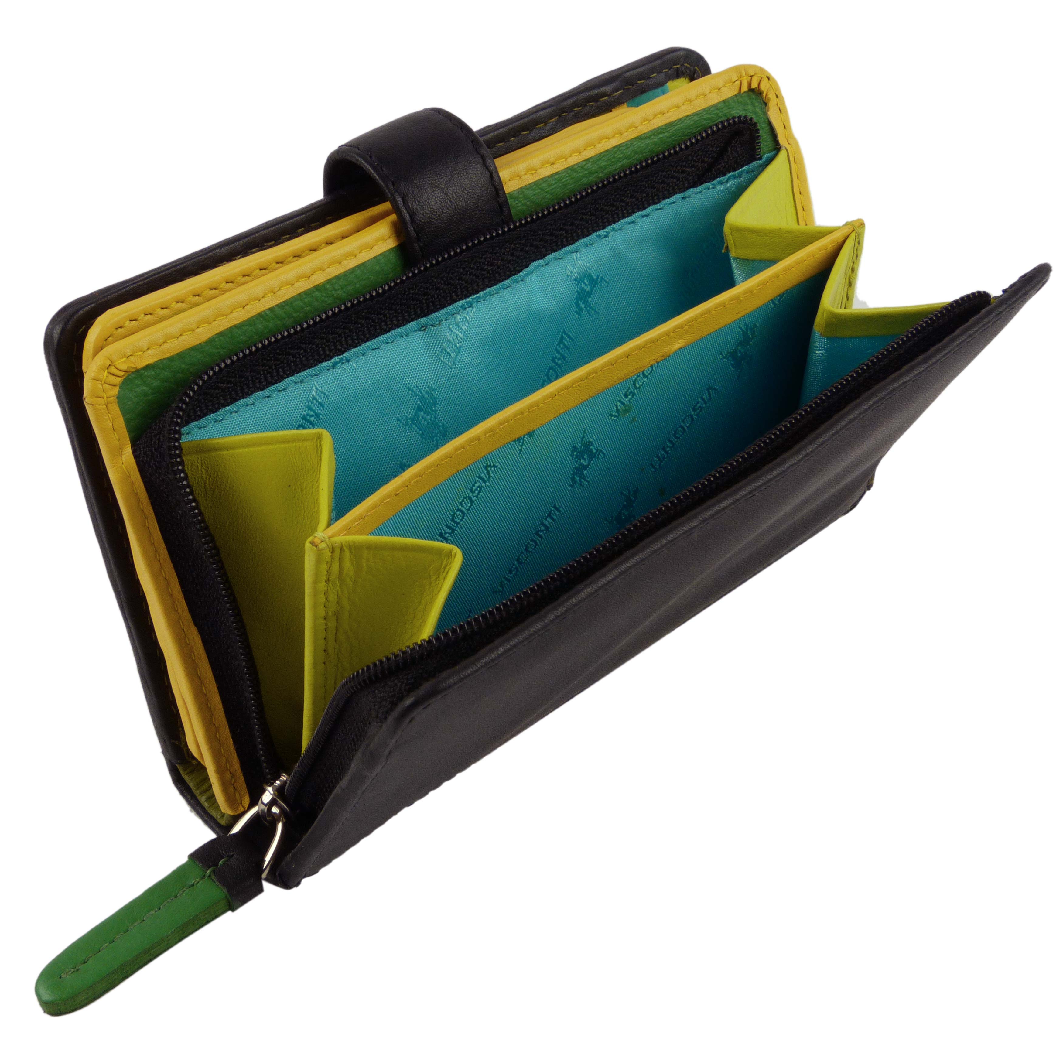 Damen Leder Polka Geldbörse Portemonnaie von Visconti Geschenkbox gepunktetes Design - Bild 8 von 16