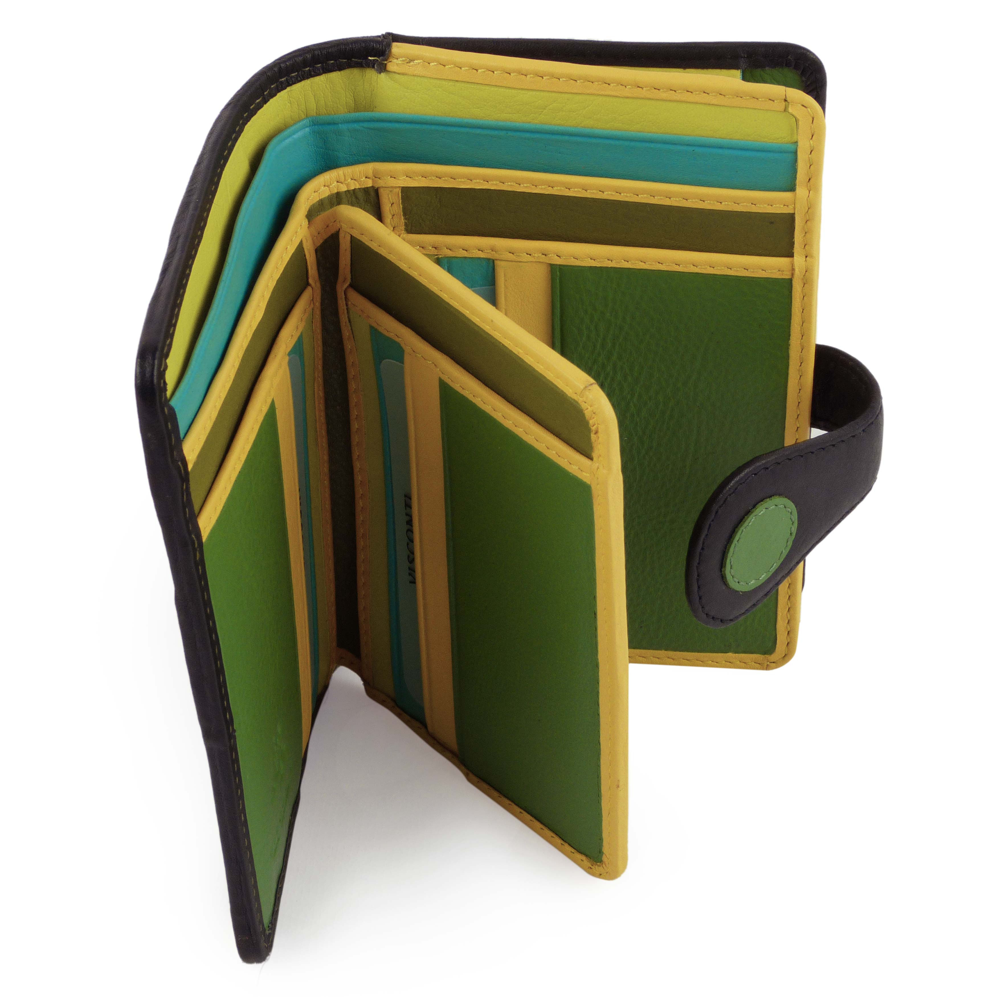 Damen Leder Polka Geldbörse Portemonnaie von Visconti Geschenkbox gepunktetes Design - Bild 6 von 16