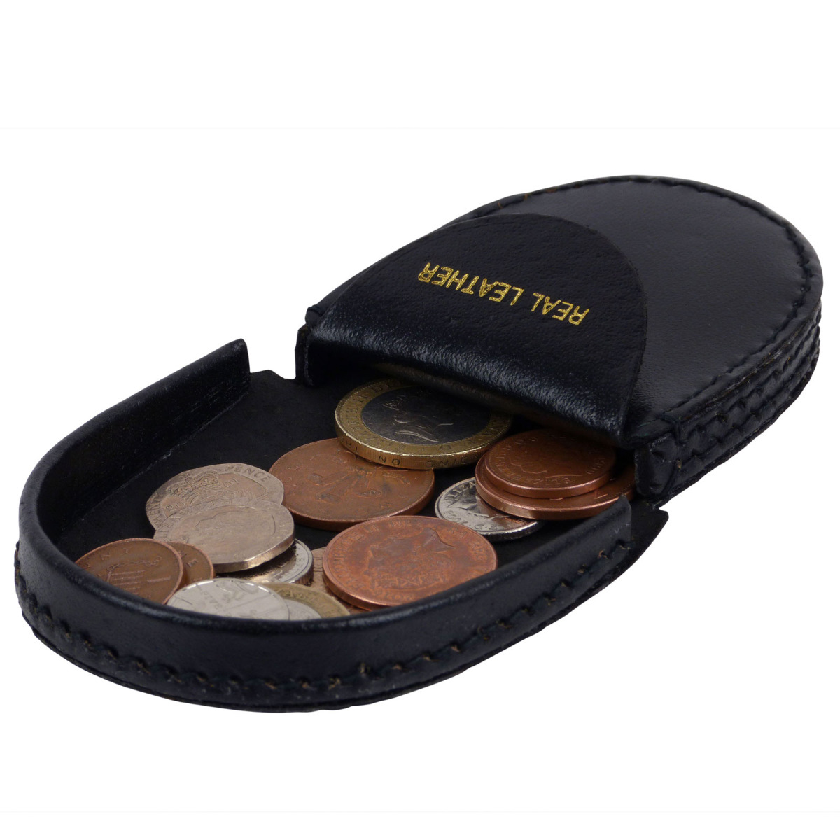 Portafoglio uomo piccolo pratico portamonete/borsa in pelle in 3 colori portamonete - Foto 6 di 15