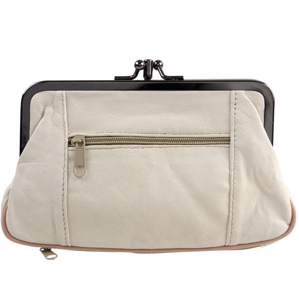 Borsa per monete donna in pelle Oakridge doppio fischio con spazio per carta di credito - Foto 21 di 34