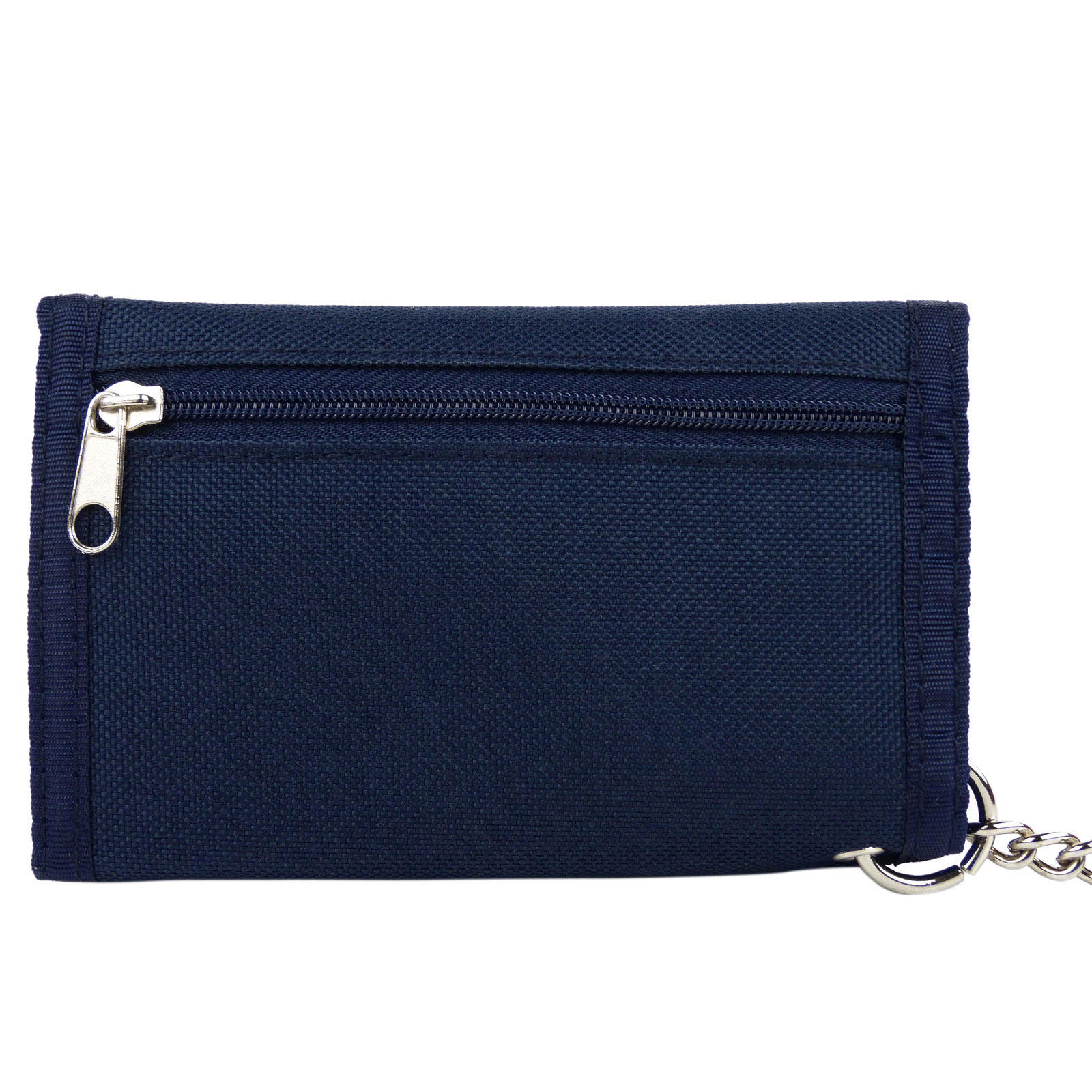 Mens Plain Canvas Wallet Chain /& Belt Clip Slim Pocket Size