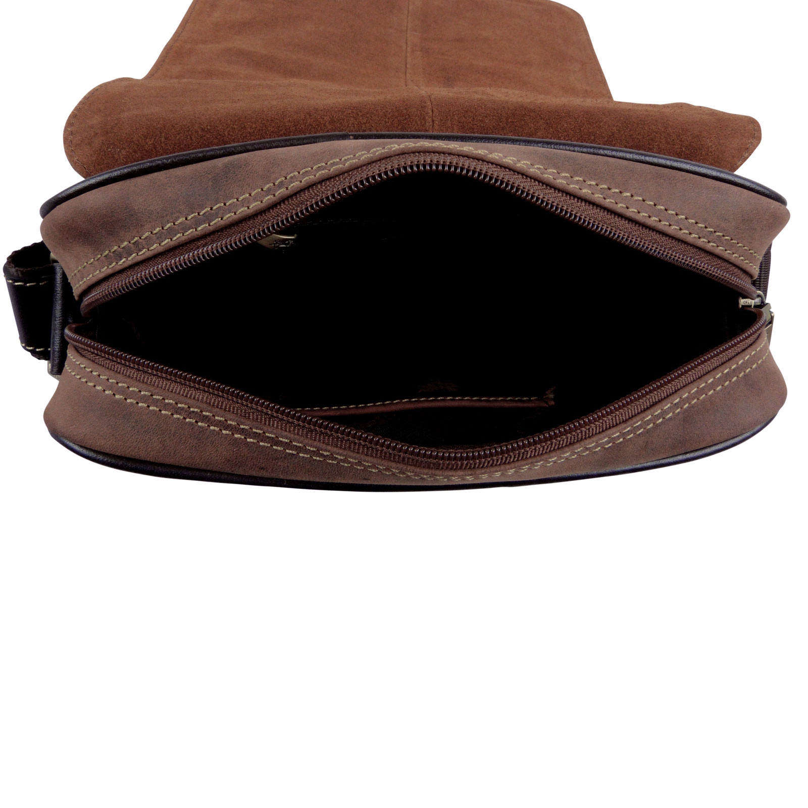 Visconti Leather Mens Messenger Bag - Hunter Collection - Picture 18 of 19