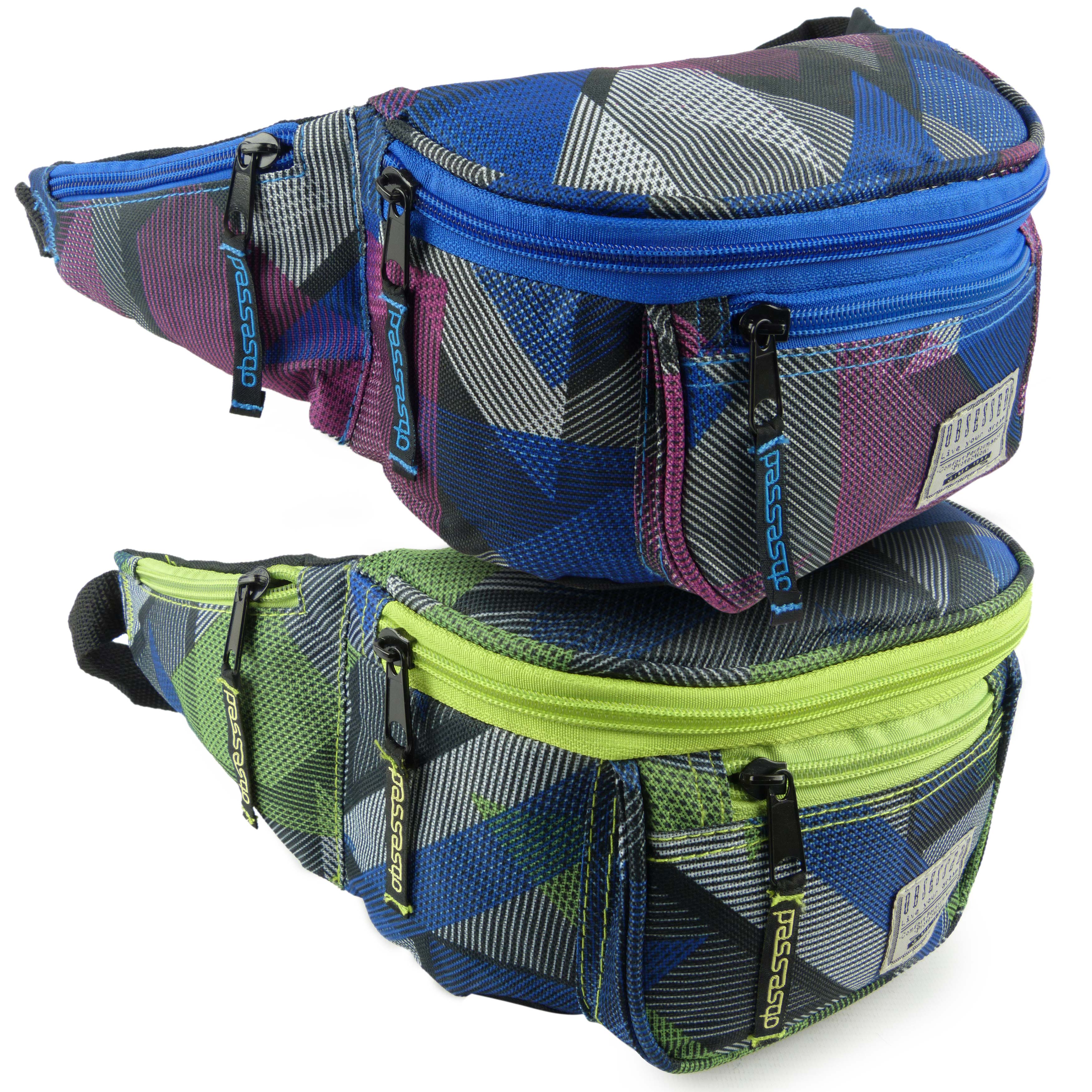 Mens Ladies Bum Bag Travel Utility Handy Fanny Pack Waist Festivals by Obsessed - Picture 5 of 8