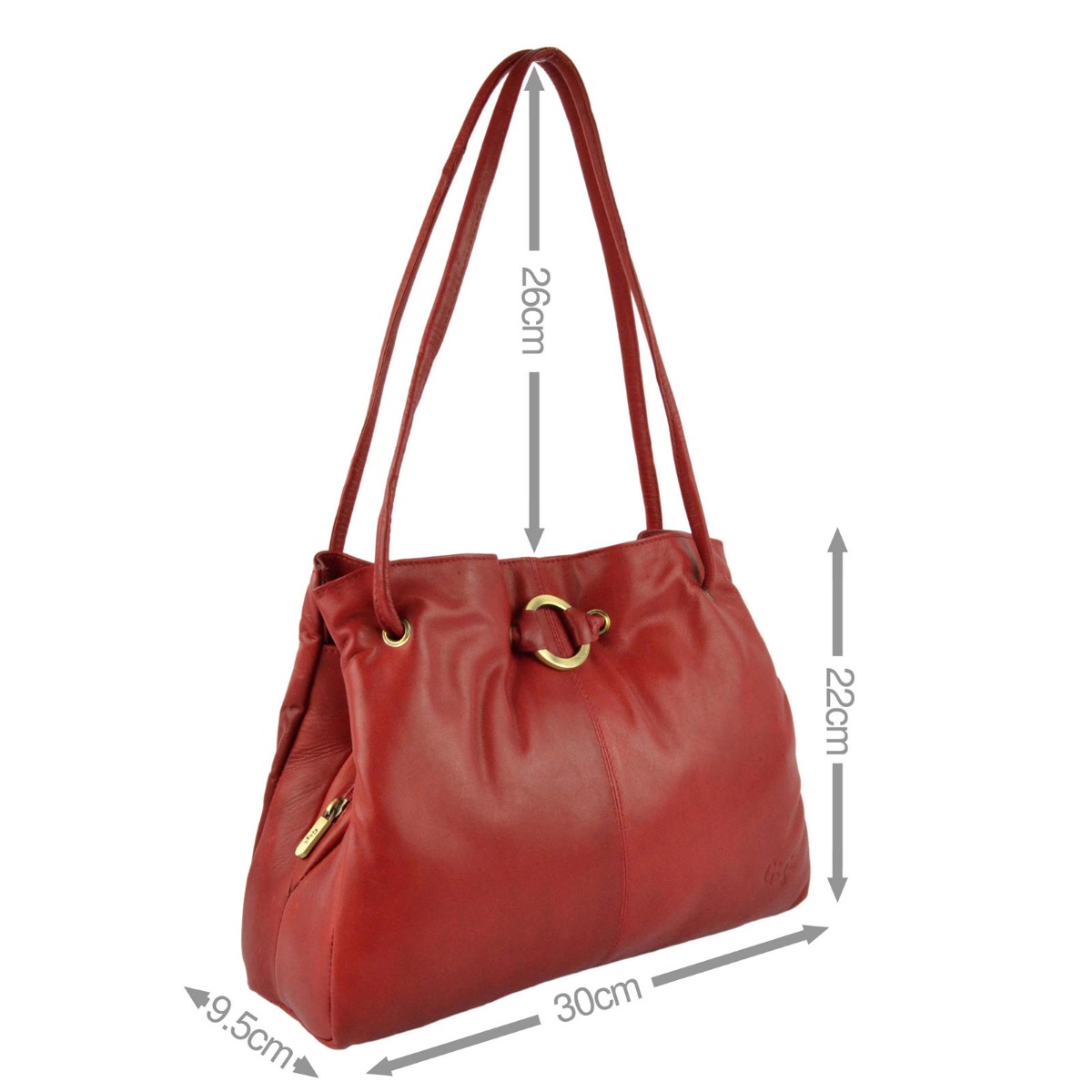 Ladies Soft Leather Shoulder Handbag by GiGi Othello Collection
