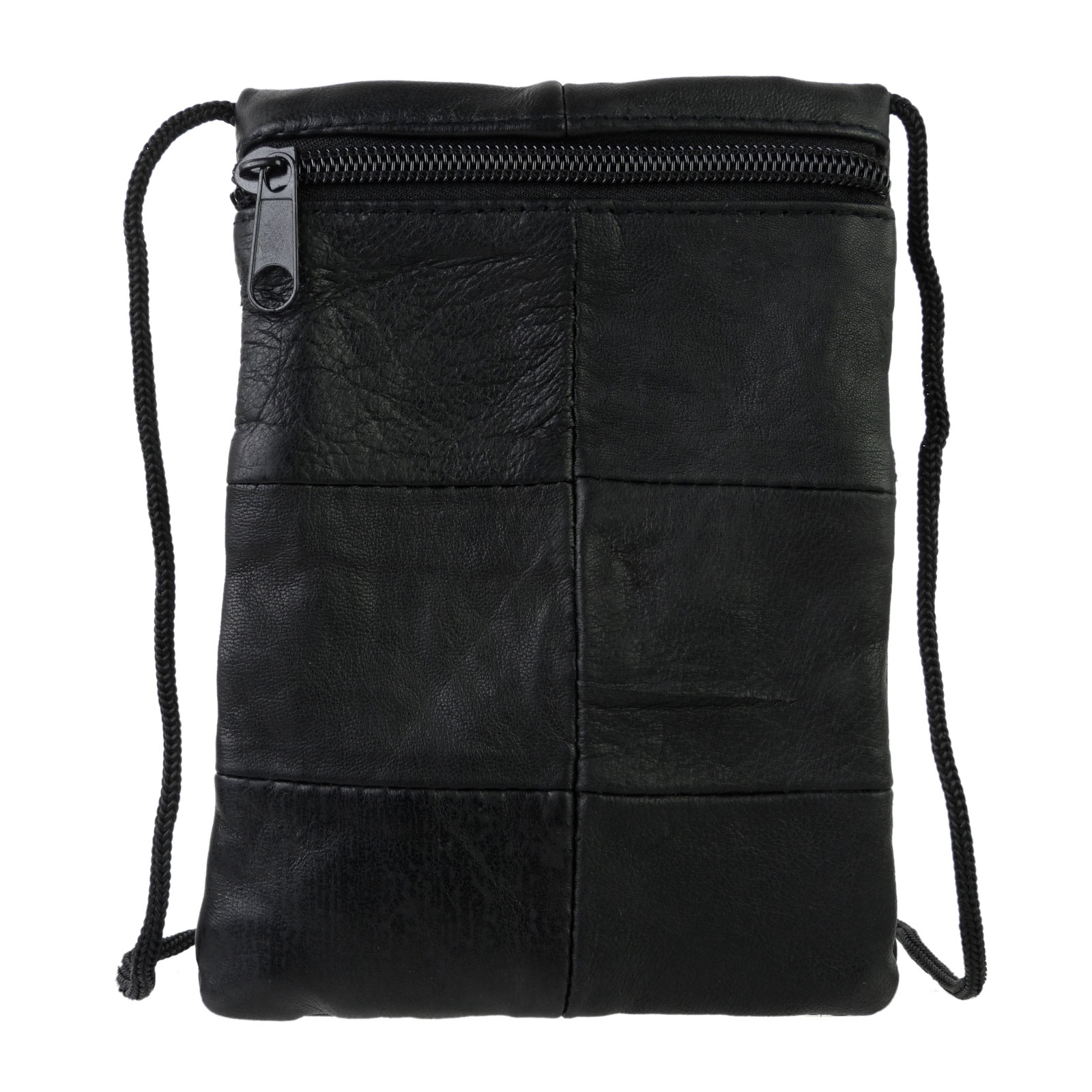 Porta pasaporte/bolsa y monedero Lorenz de cuero suave con cuello - Imagen 7 de 11