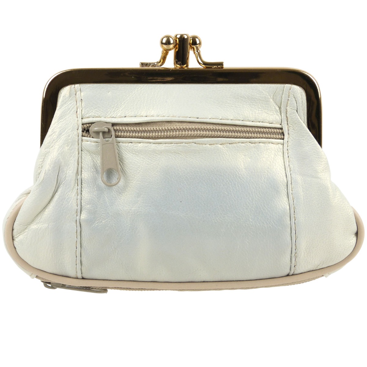 Ladies Soft Oakridge Leather Clasp Purse Coin Purse Change Handy Zipped - Picture 47 of 47