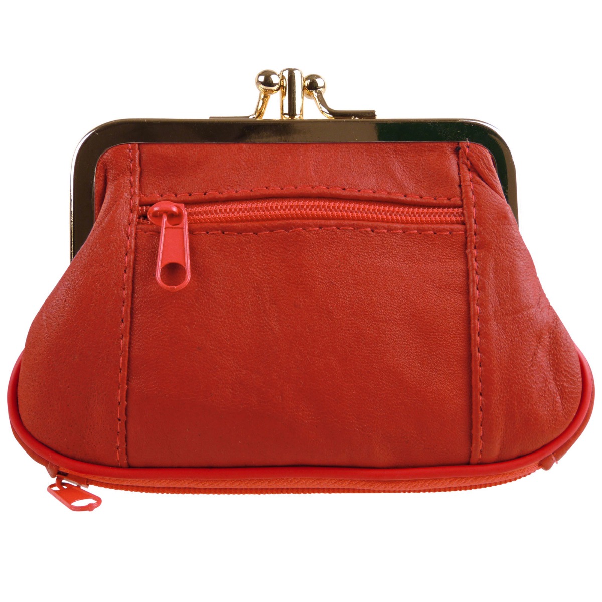 Ladies Soft Oakridge Leather Clasp Purse Coin Purse Change Handy Zipped - Picture 14 of 47