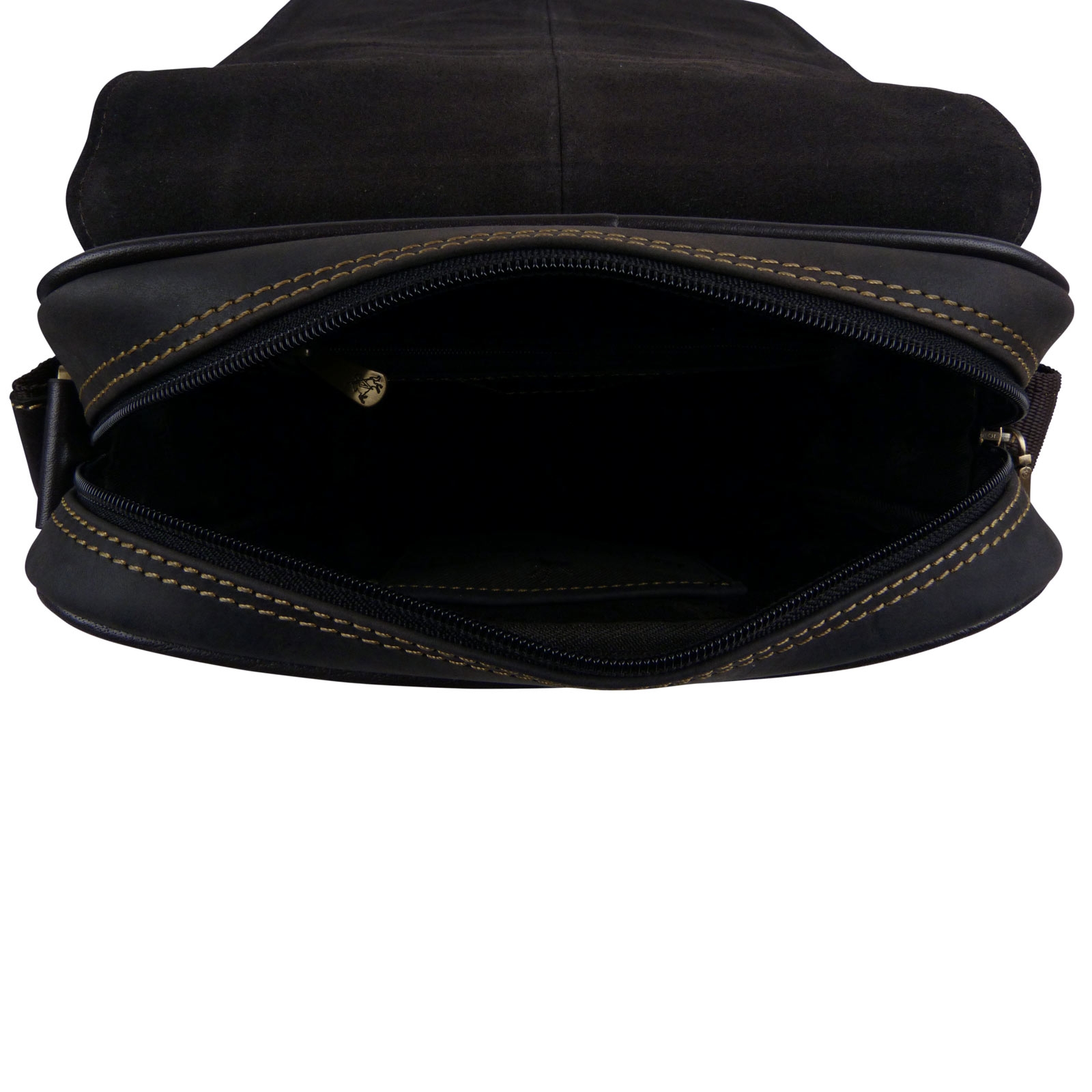 Visconti Leather Mens Messenger Bag - Hunter Collection - Picture 11 of 19