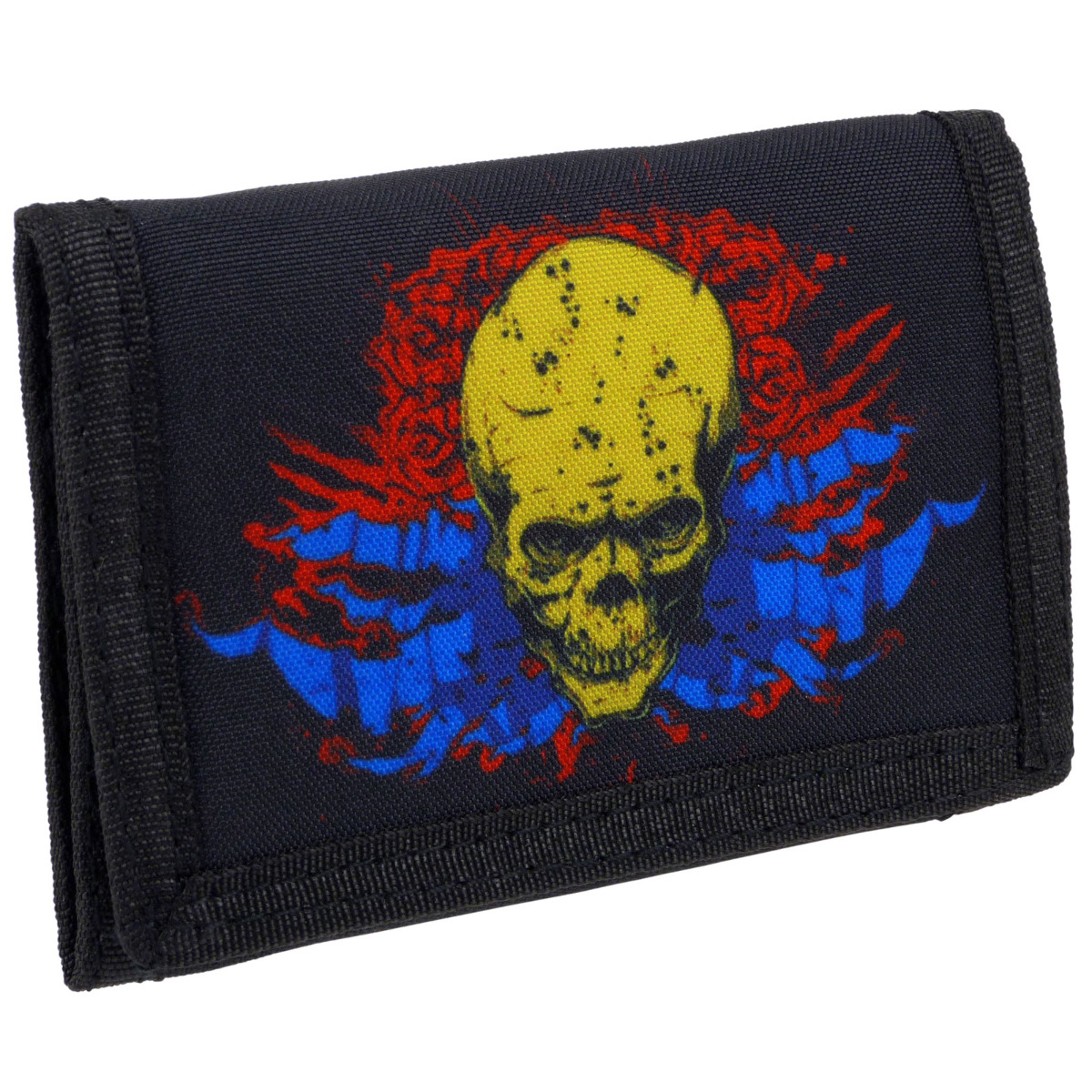 RED X Boys Teenagers Skull Tri-Fold Wallet - Picture 6 of 13