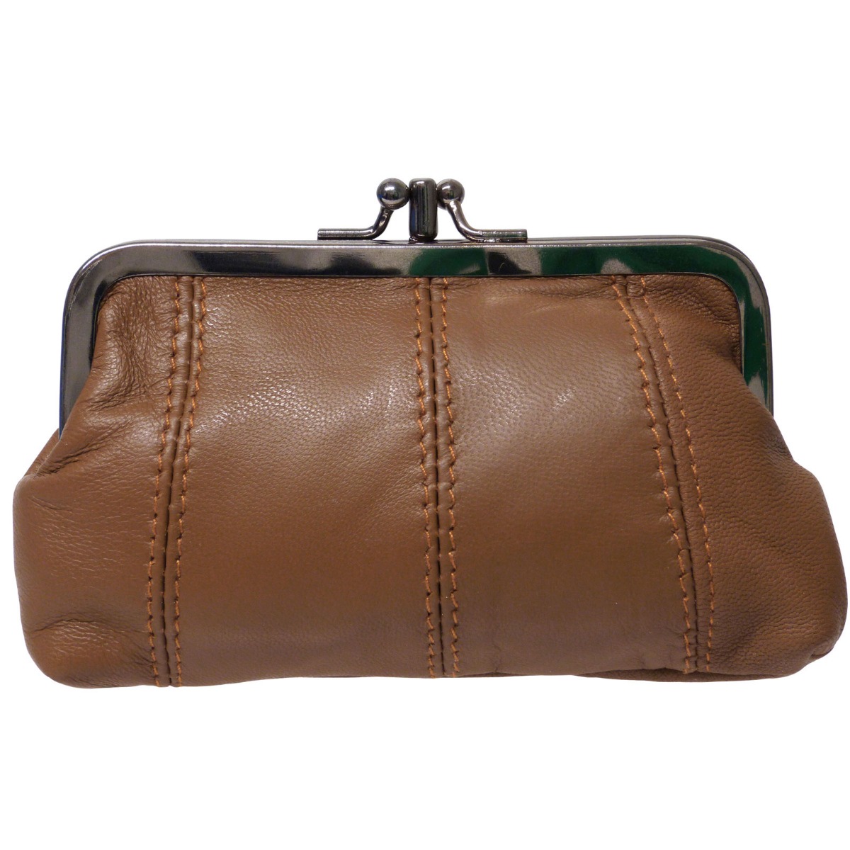 Leather Coin Purse Ladies Soft Oakridge Leather Clasp Purse – Coin
