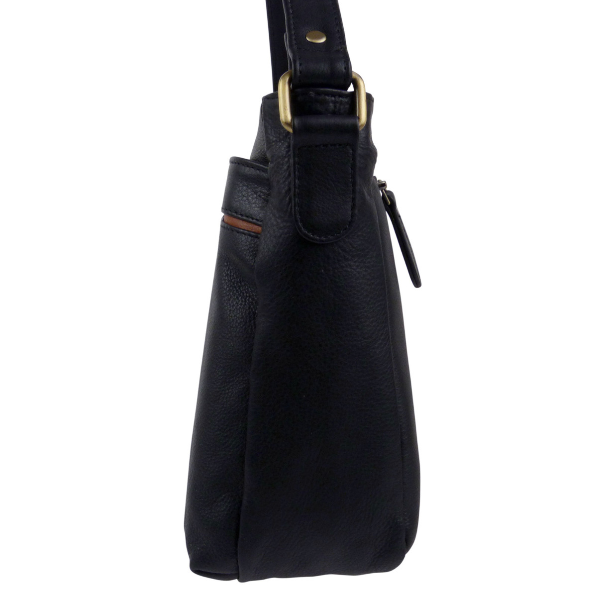 Rowallan of Scotland Womens Leather Zipped Top Shoulder Bag - Picture 14 of 32