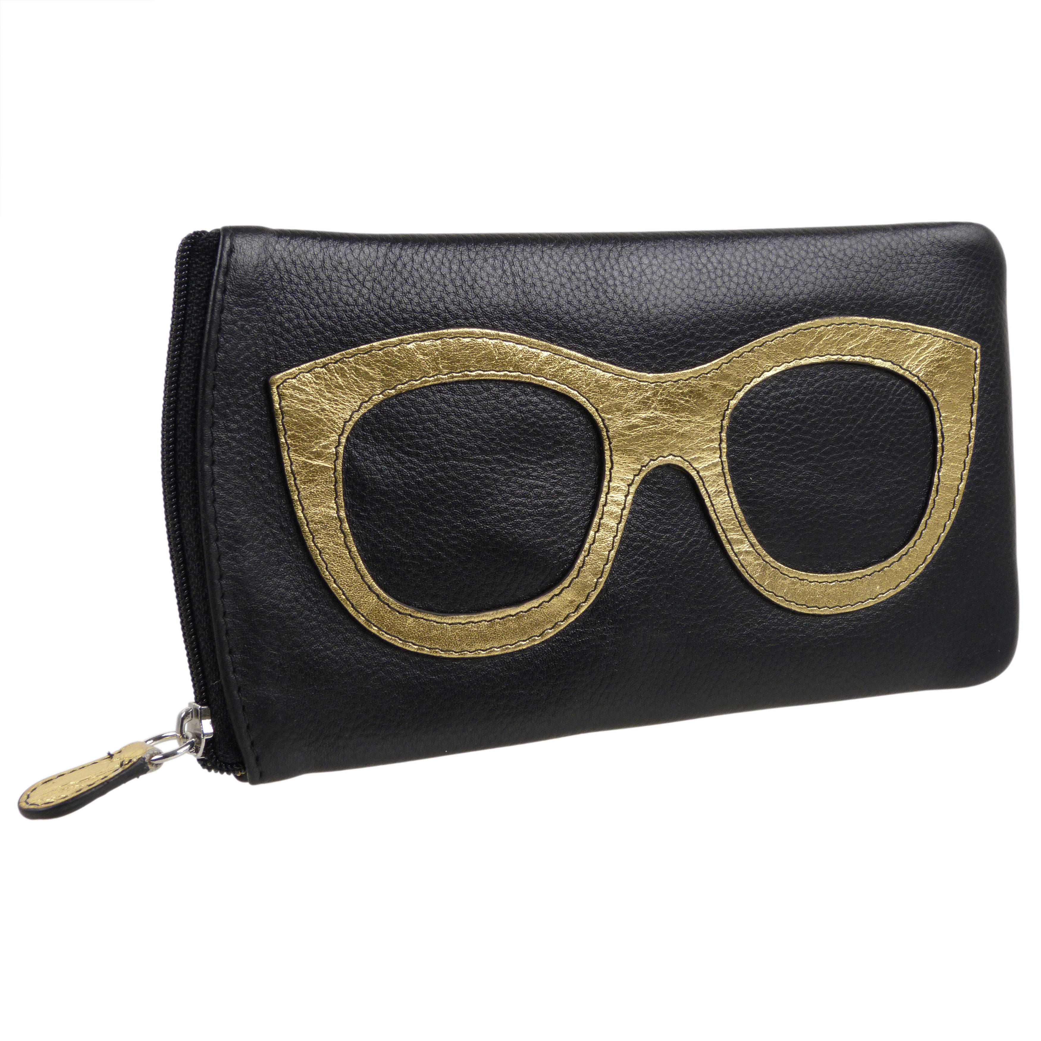 Ladies Leather Colourful Glasses Case by Ili New York Spectacles Sun