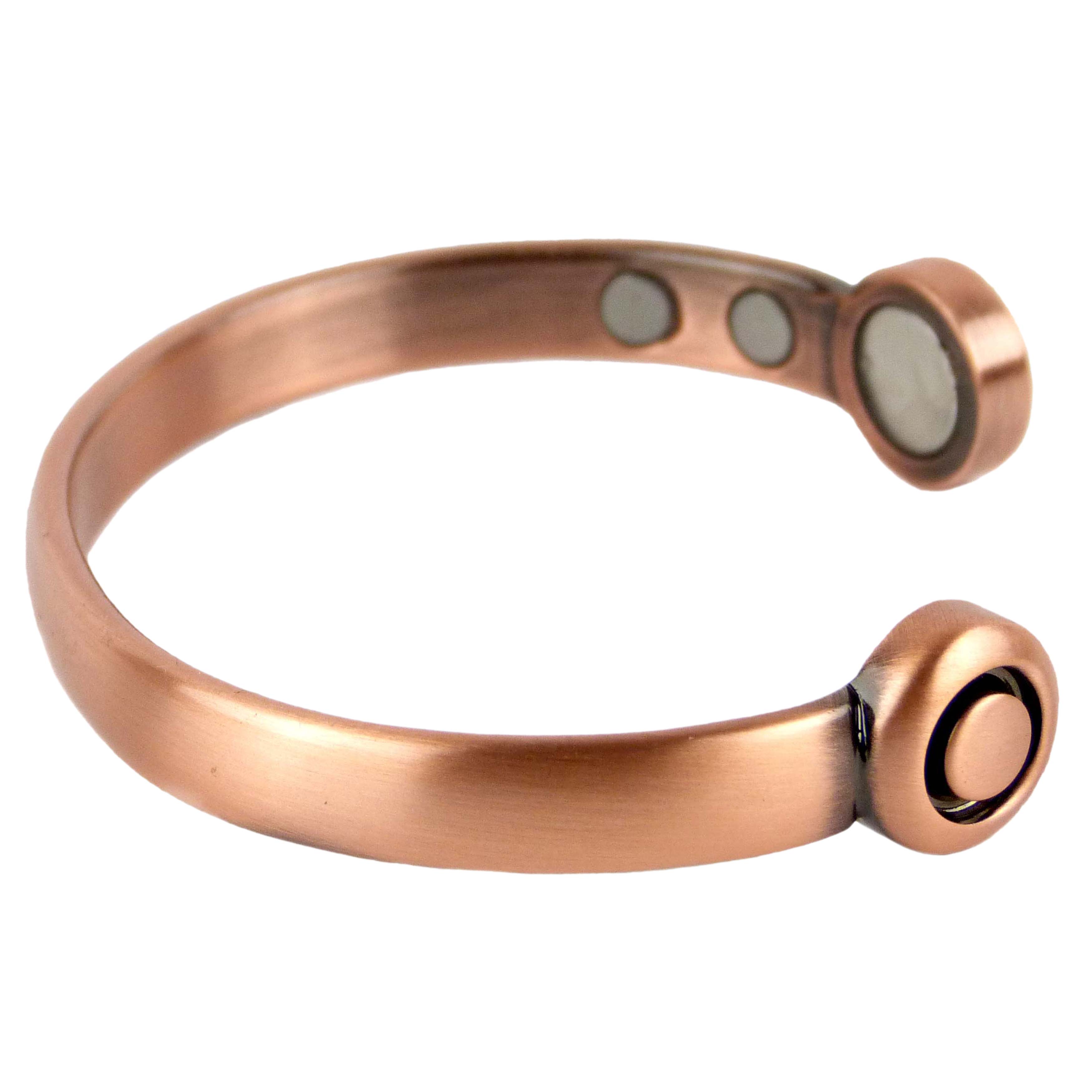 Elegant Super Strong Magnetic Bracelet/Bangle Antique Copper 6 Magnets ...