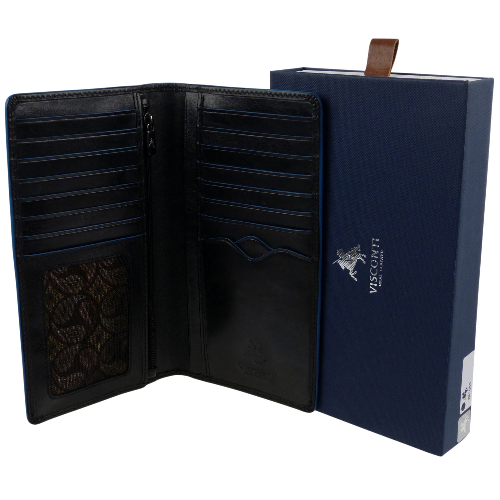 Mens Quality Italian Leather Stylish RFID Protected Suit/Jacket Wallet