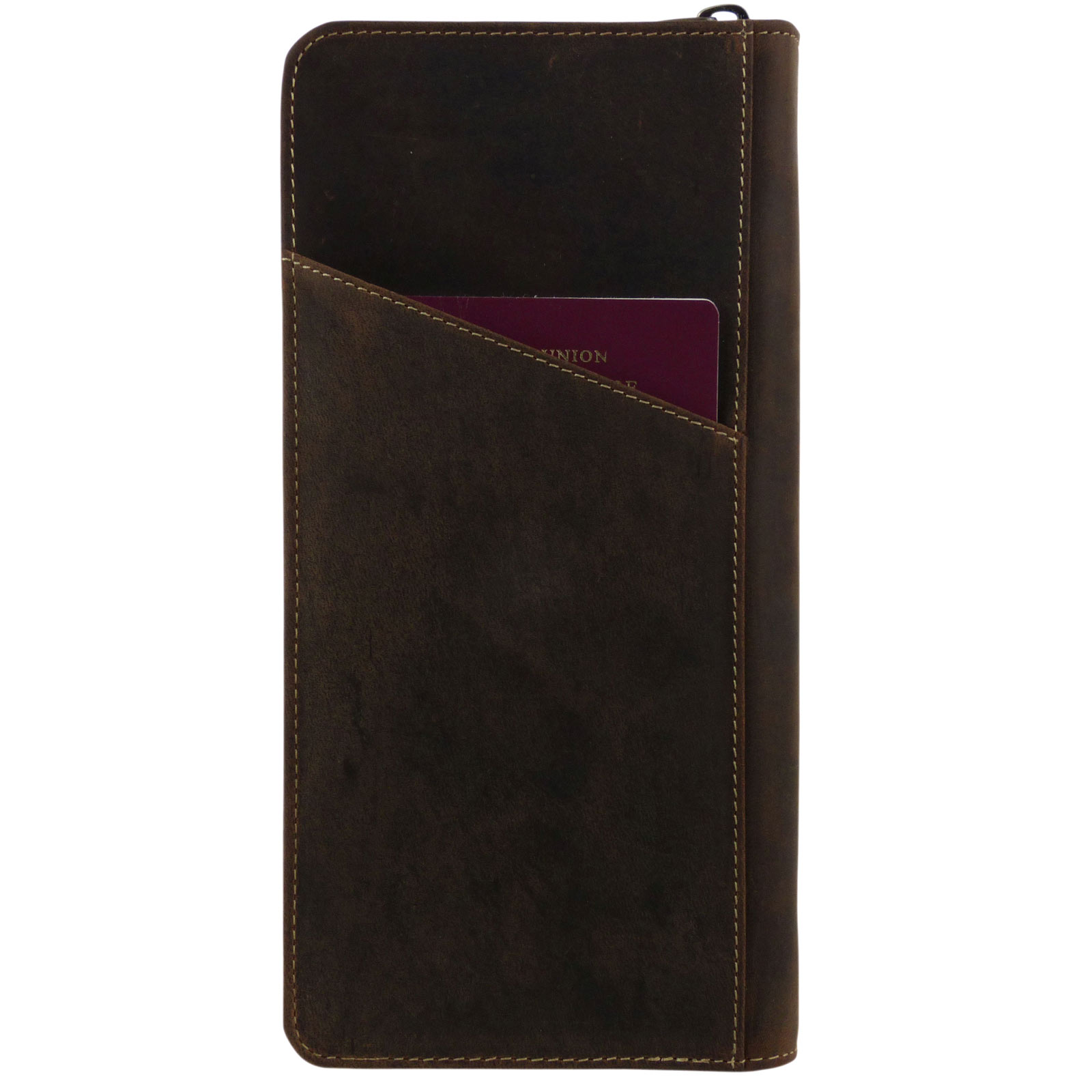 Visconti Hunter Leather Travel Wallet Organiser Travel Passport Gift