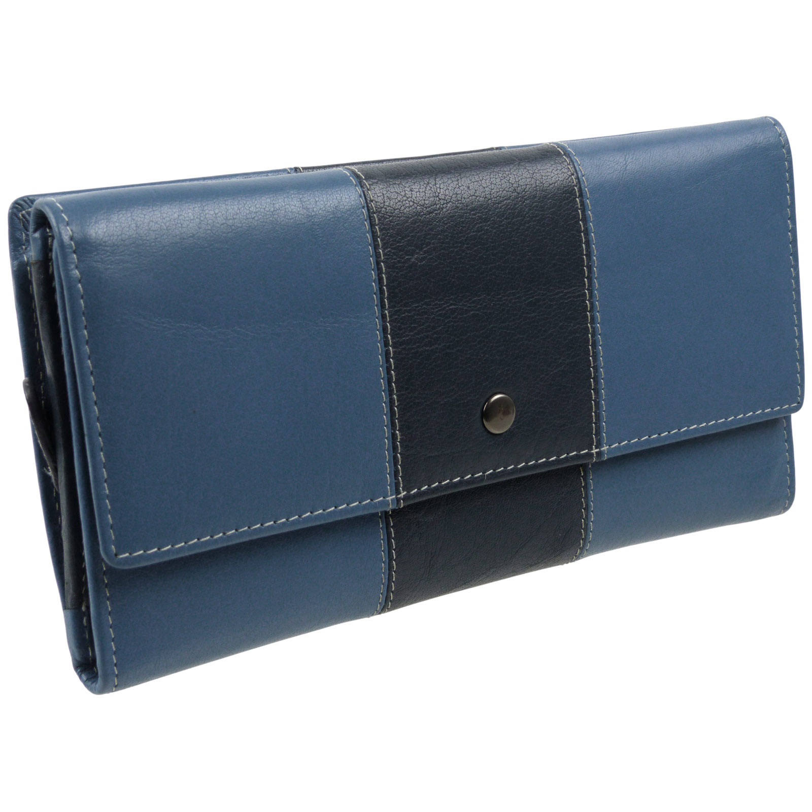 Mala Leather Women's Long Flap Over Wallet/Purse - Multiple Card Slots & Zipped Coin Section - View #8