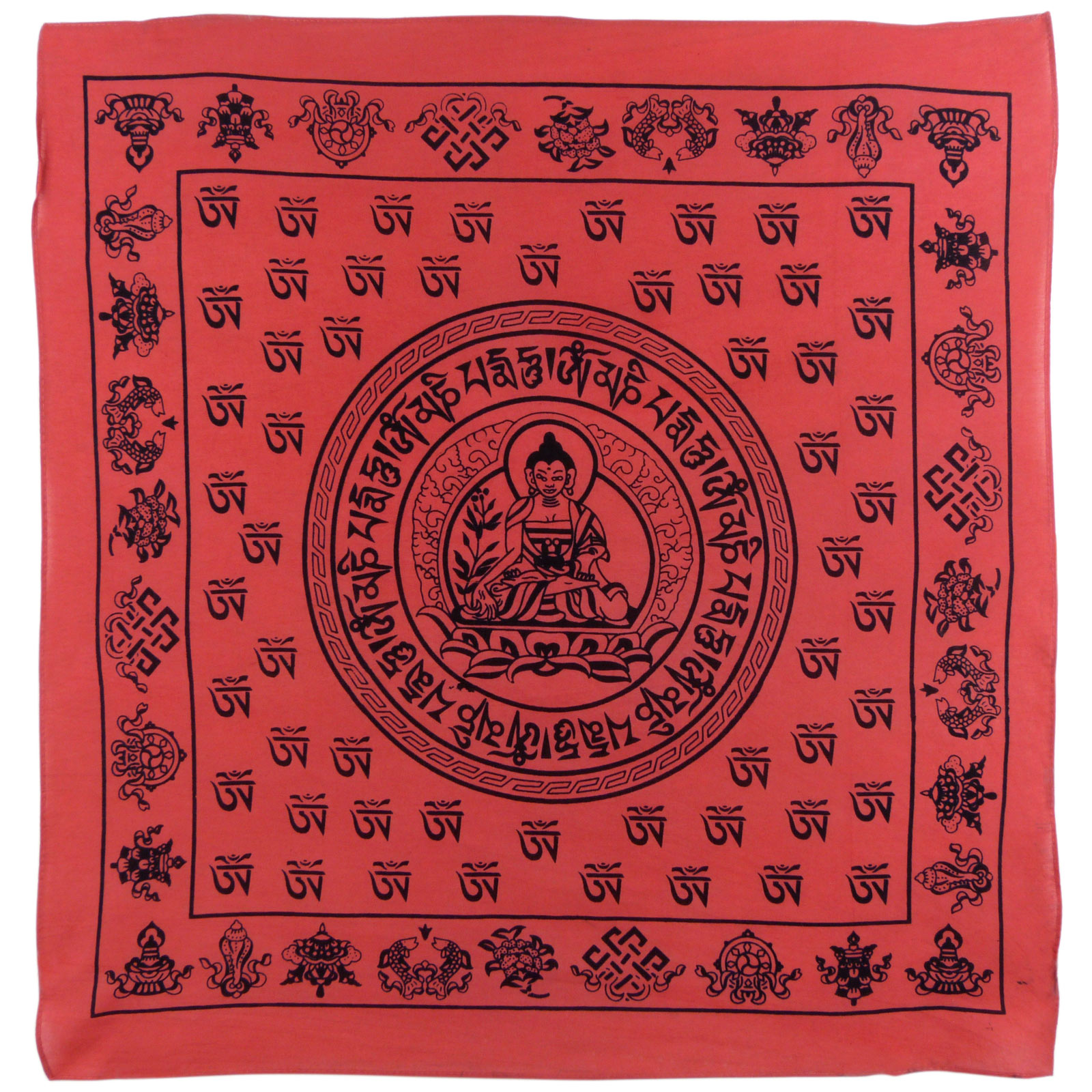 Asita Gift & Home XL Buddha Bandana Cotton Meditation Sanskrit Dharma