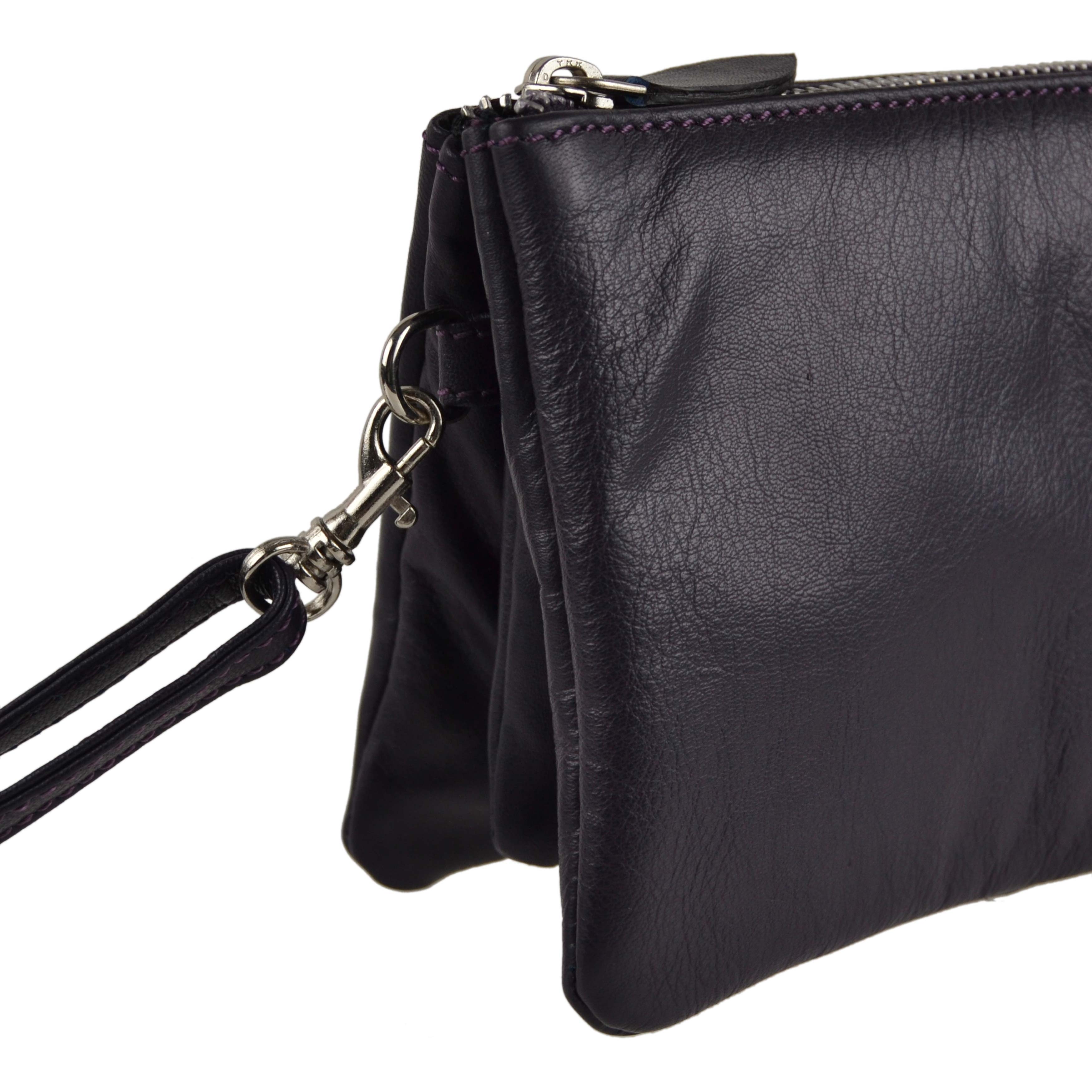 soft leather clutch purse