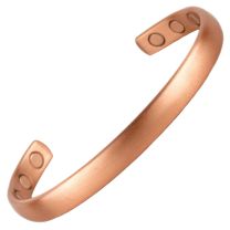 Copper MAGNETIC Bracelet/Bangle Smooth DESIGN 6 Magnets Health Rare Earth NdFeB