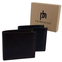 PrimeHide Mens Leather Ricco BiFold Flap Wallet