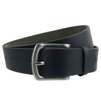 Mens Black 1.5" Wide Leather Belt by Mala Leather; Jeans Collection up to 48"