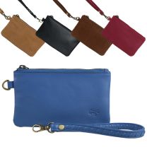 Ladies Leather Wrist Bag/ Clutch Purse by GiGi Leather