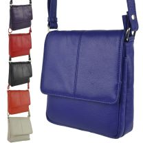 Ladies Small Leather Shoulder Cross Body Bag By Prime Hide Handy 7 Colours