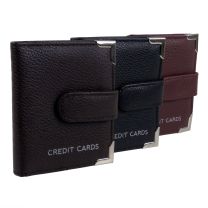 20 Credit Card Case in 3 Colours Faux Leather