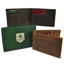 Oil Leather Travel Wallet Passport Holder by Visconti Hunter RFID Gift Boxed