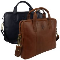 Underwood & Tanner Leather Laptop Briefcase Office Bag  