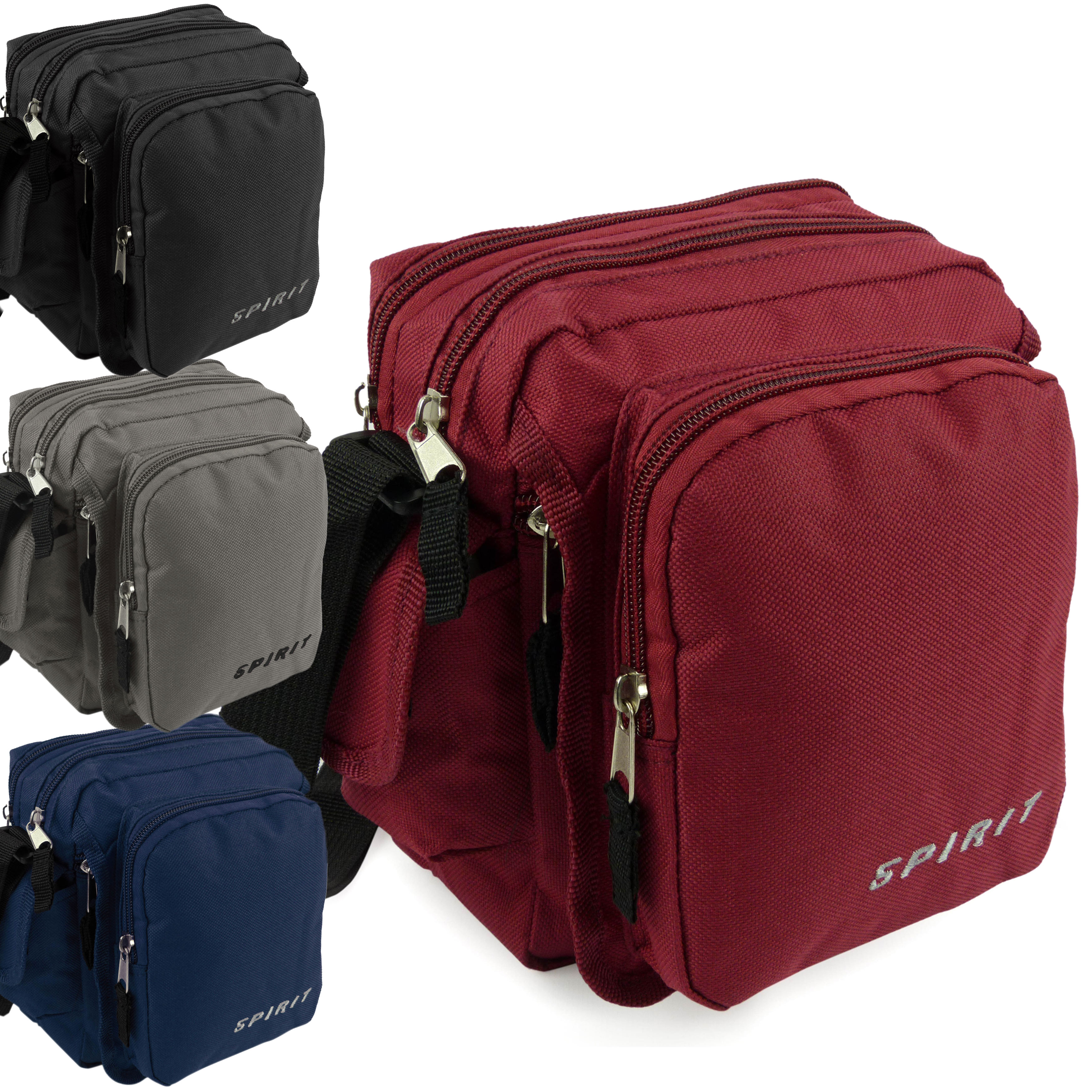 Unisex Canvas Small Compact Cross Body Bag by Spirit Sport Work eBay