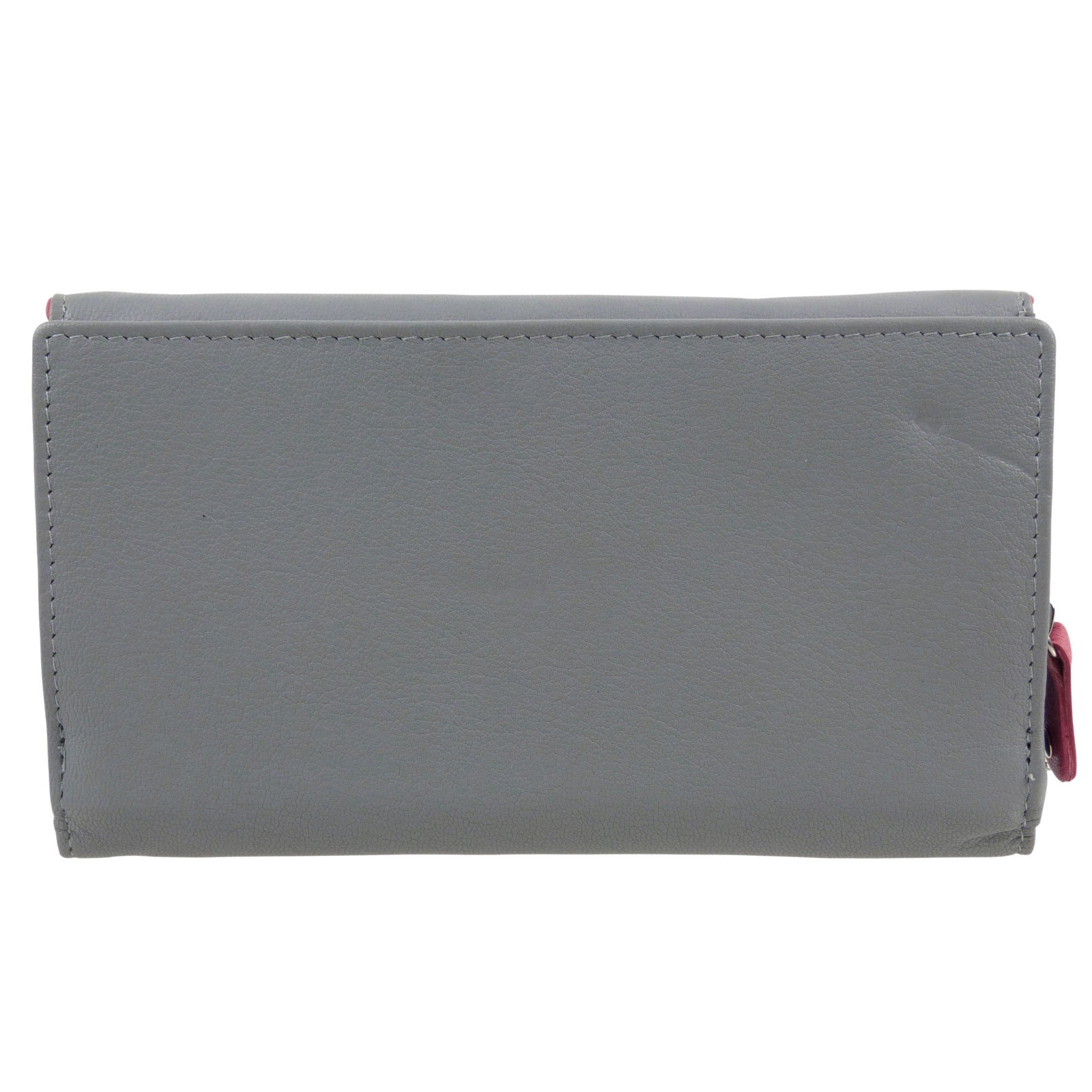 Mala Leather Grey Best Friends Horses Tri-Fold Purse