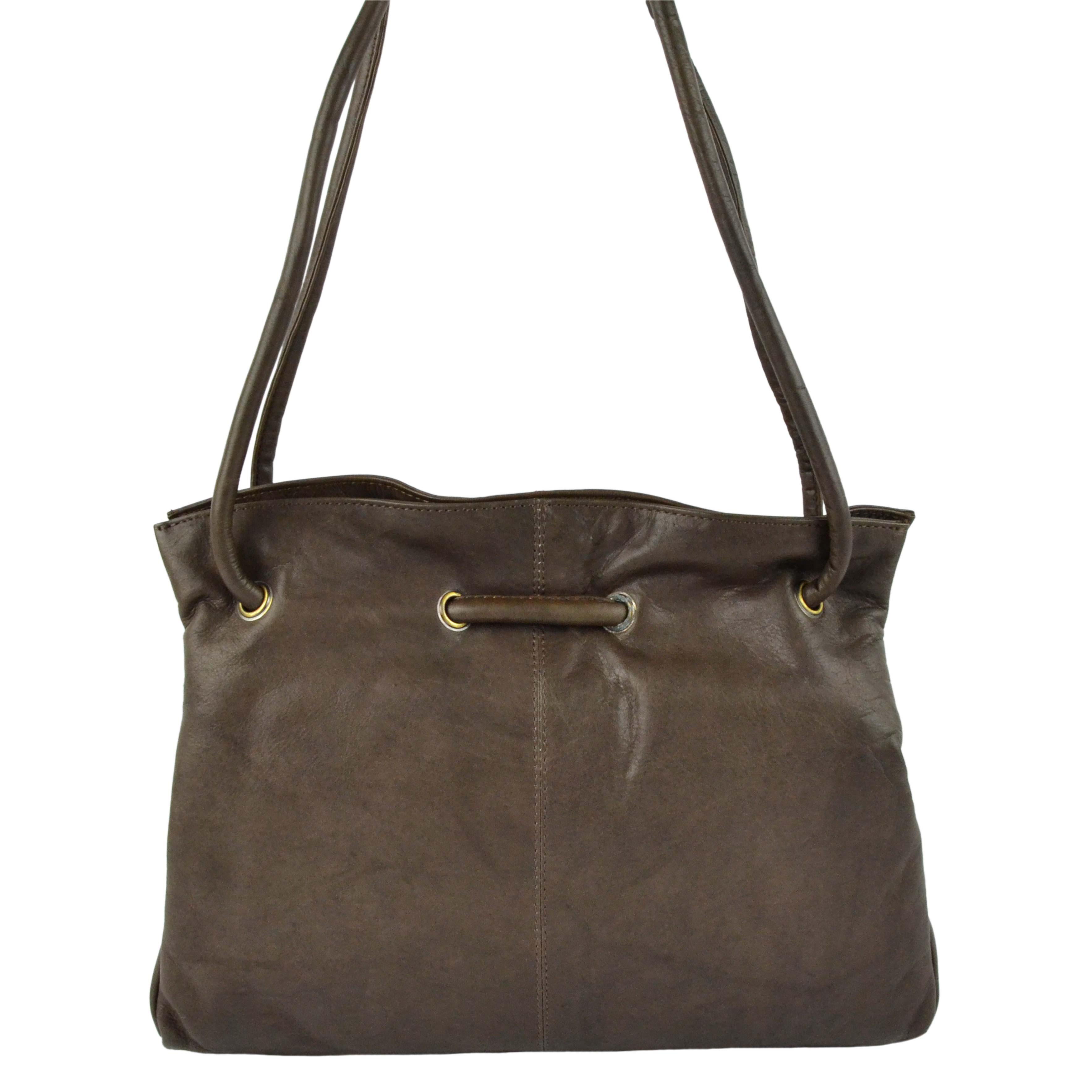Gigi Othello Soft Leather 3 Section Shoulder Bag 16271 Slightly Marked