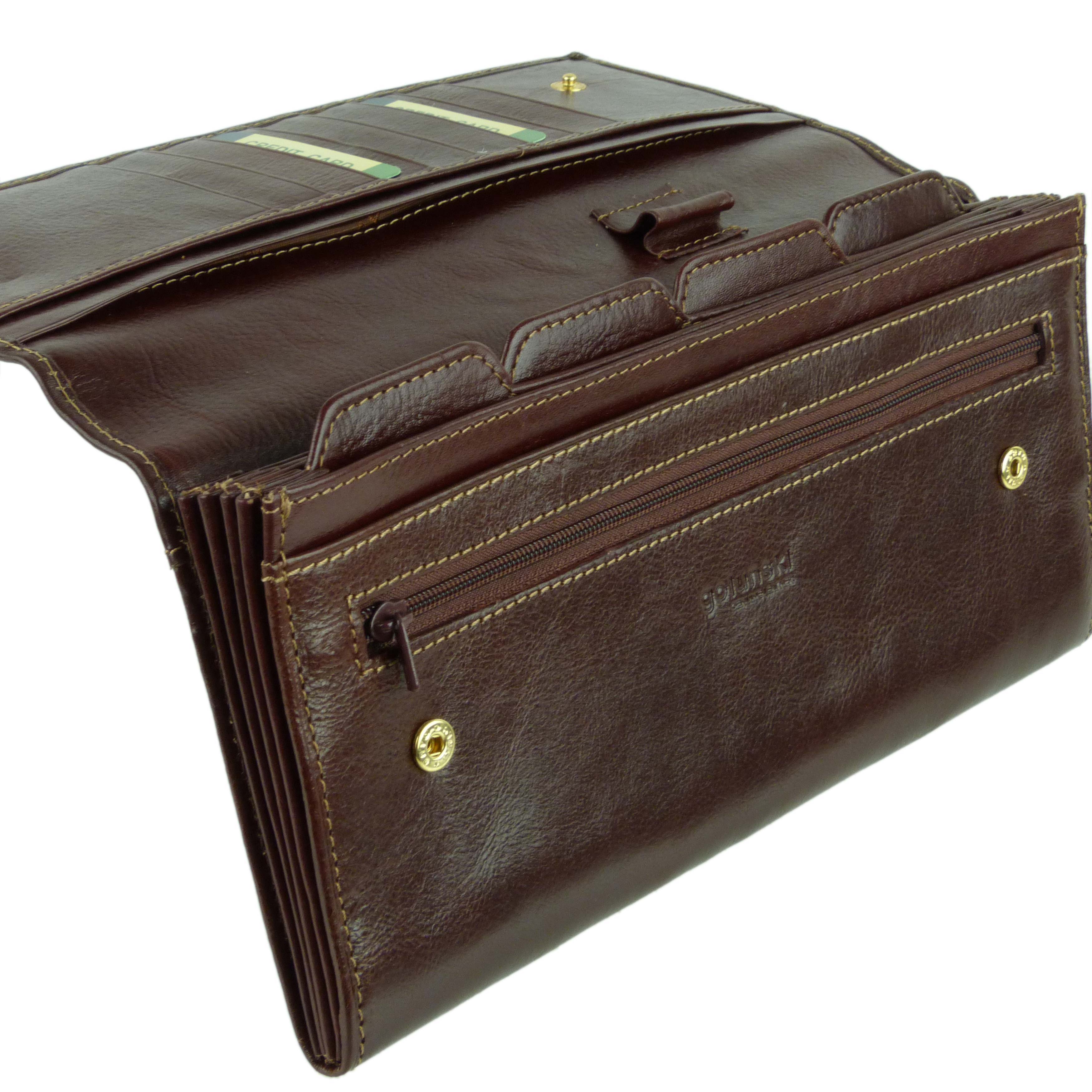 Leather Travel Document Holder/Wallet by Golunski Handy Travelling