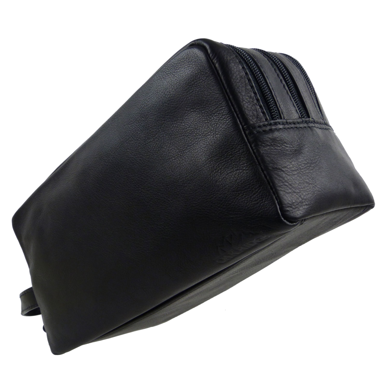 Oakridge Leather Mens Large Washbag/Toiletry Bag | eBay