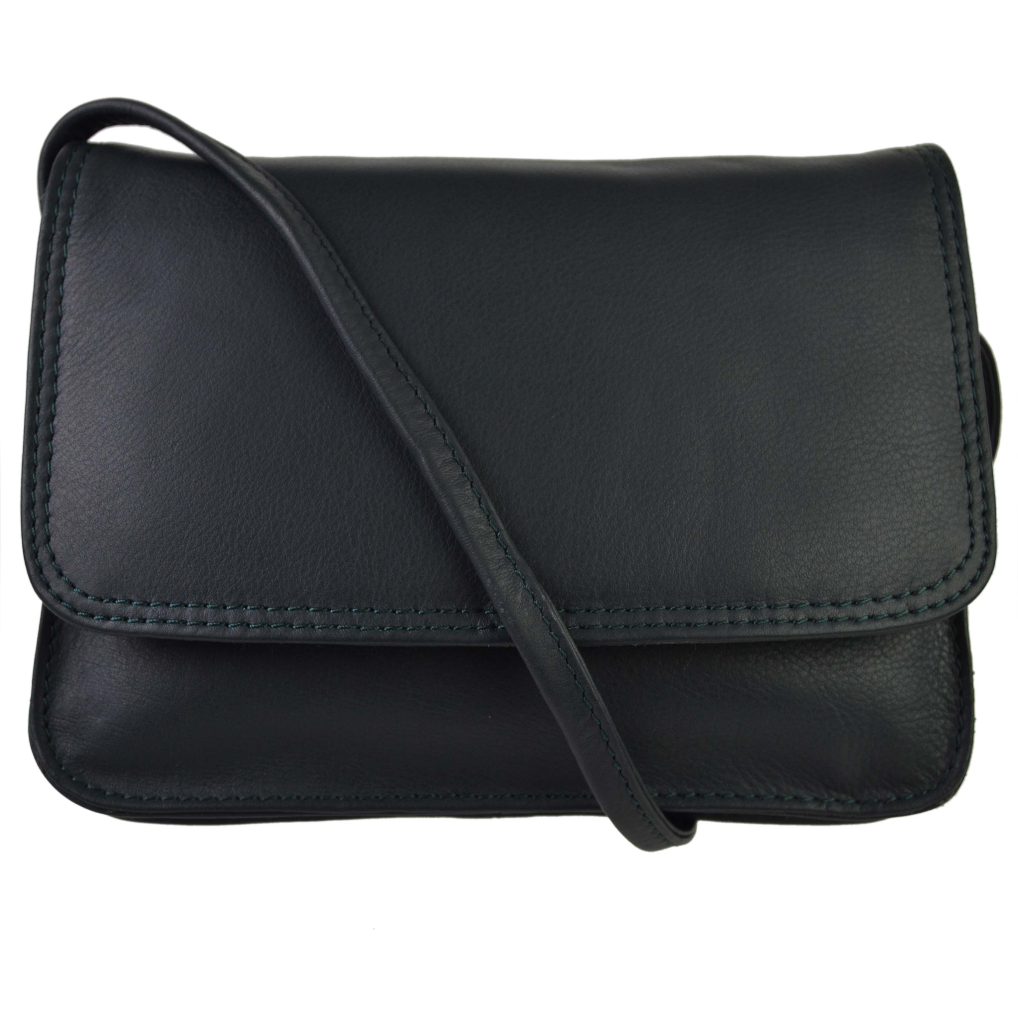 Ladies Small Leather CrossBody Bag by Hansson Nordic Blue Collection ...