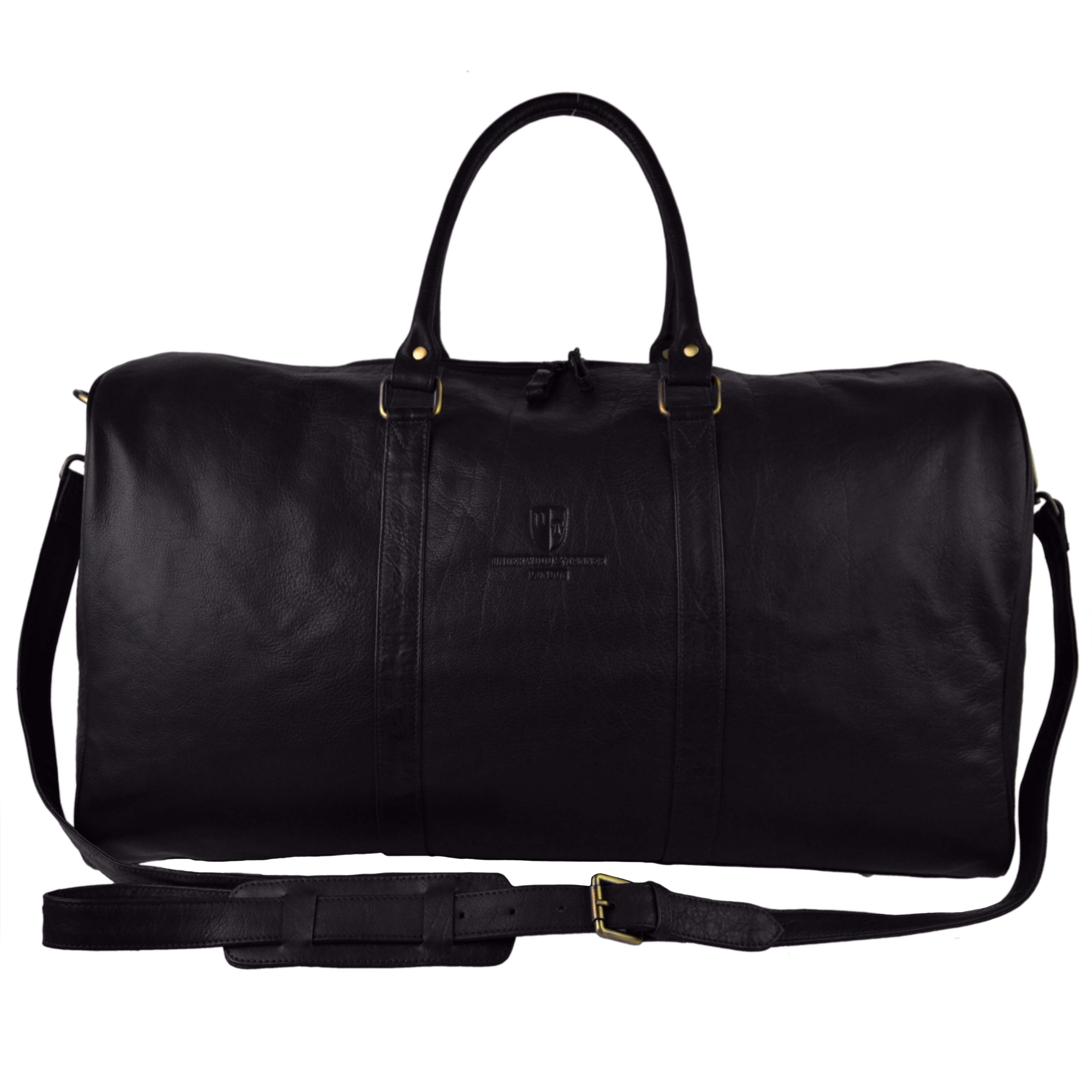 Small leather sales holdall mens