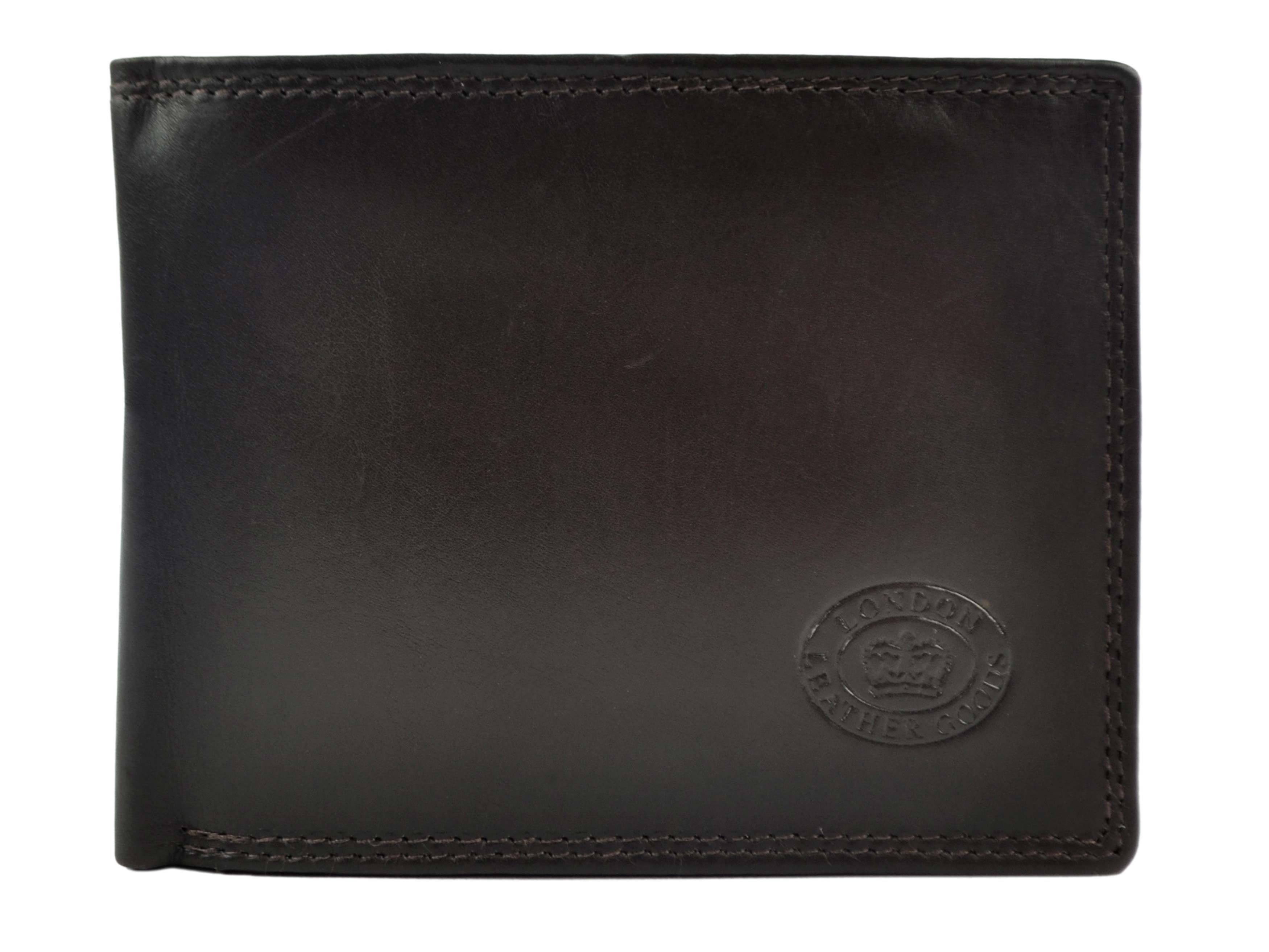 Mens Quality Soft Leather Wallet by London Leather Goods Trifold