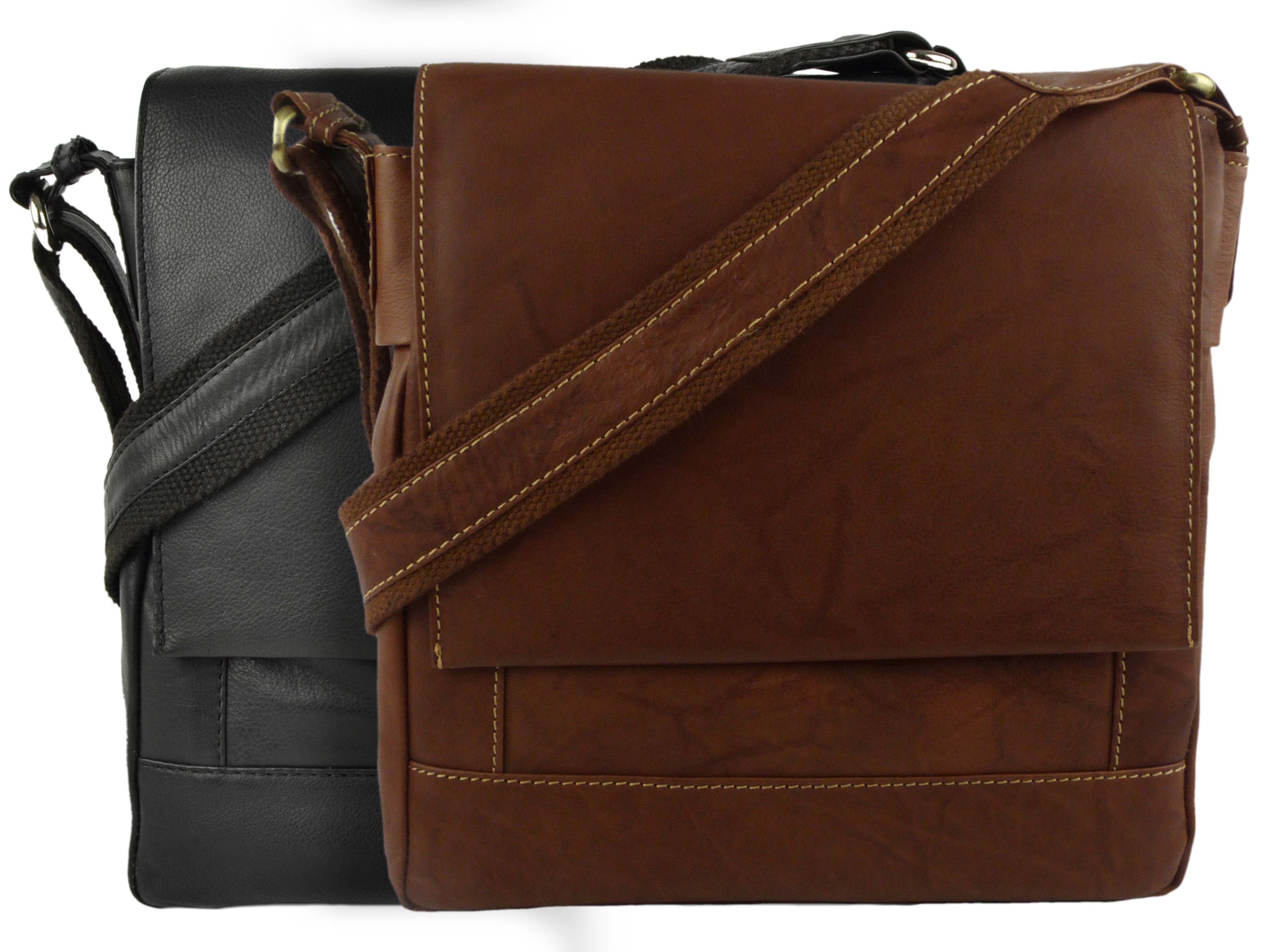 Mens Ladies Soft Leather Messenger Bag Cross Body by Nova Leather | eBay