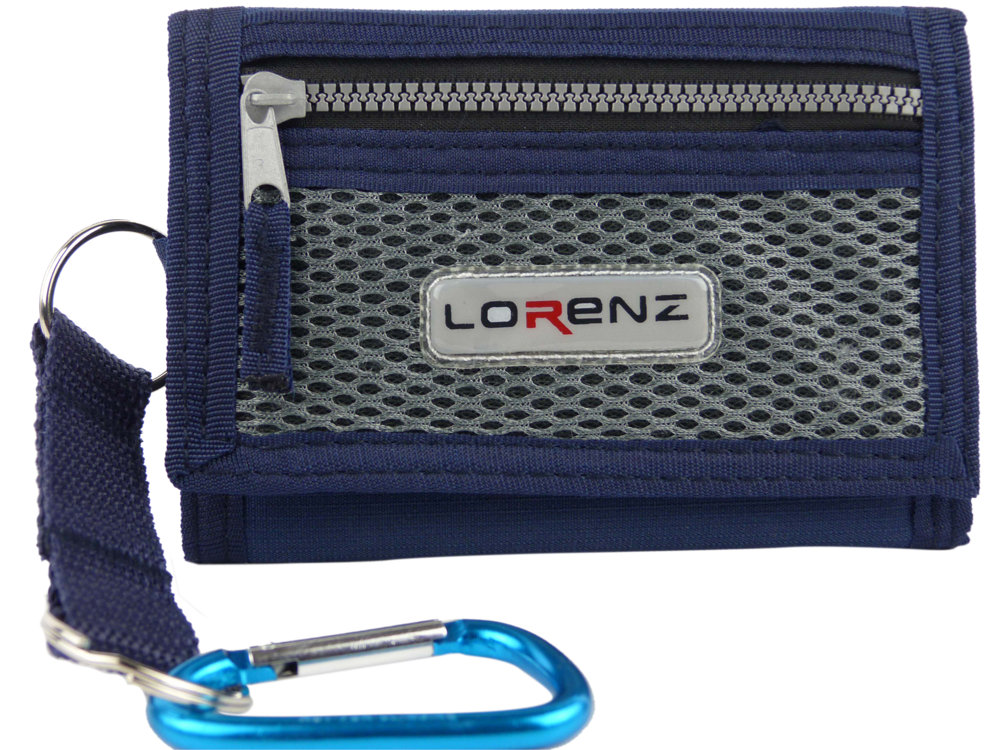 Mens Plain Canvas Wallet Chain /& Belt Clip Slim Pocket Size