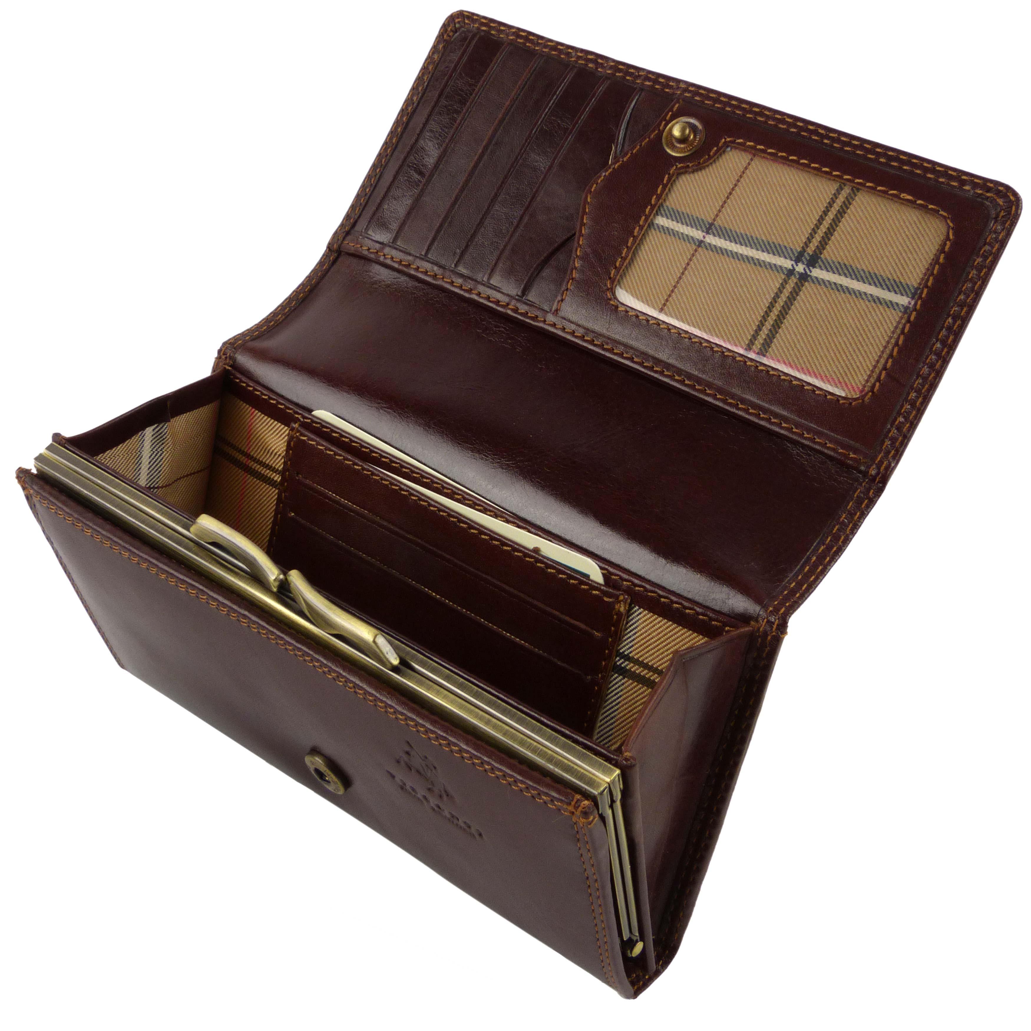 HERREN LUXUS SLIM Italienisches Leder Portmonee Von Visconti; Monza