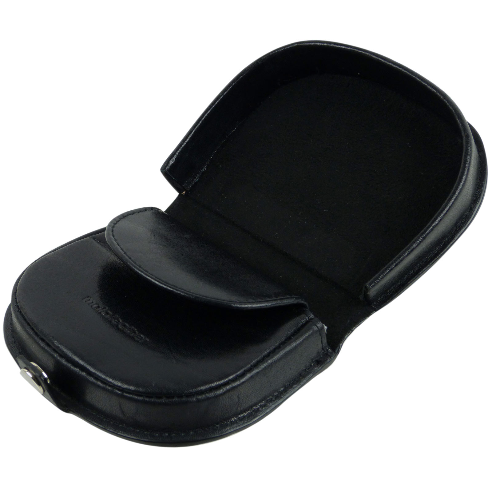Black Mens Quality Gents Leather Coin Tray/Purse by Mala Leather Change