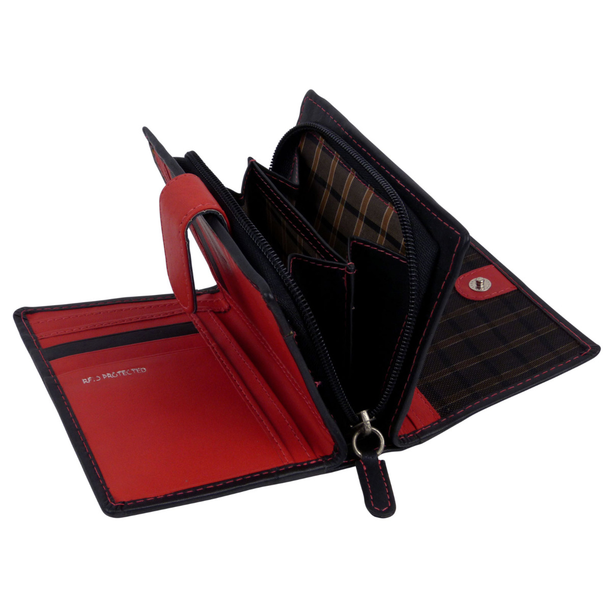Golunski RFID Blocking Ladies Large Envelope Leather Purse 18 x 9.5 x 2 cms Black