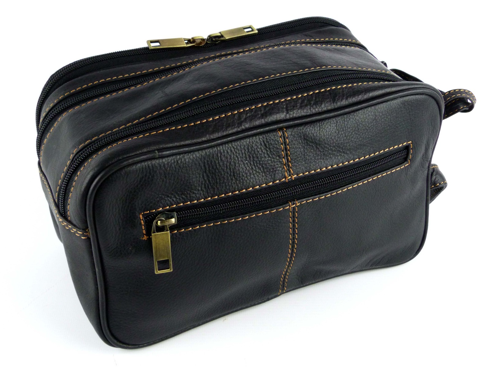Mens Leather Wash Bag by Rowallan of Scotland Travel Toiletries (Black) eBay Mens Leather Wash Bag by Rowallan of Scotland Travel Toiletries (Black) eBay