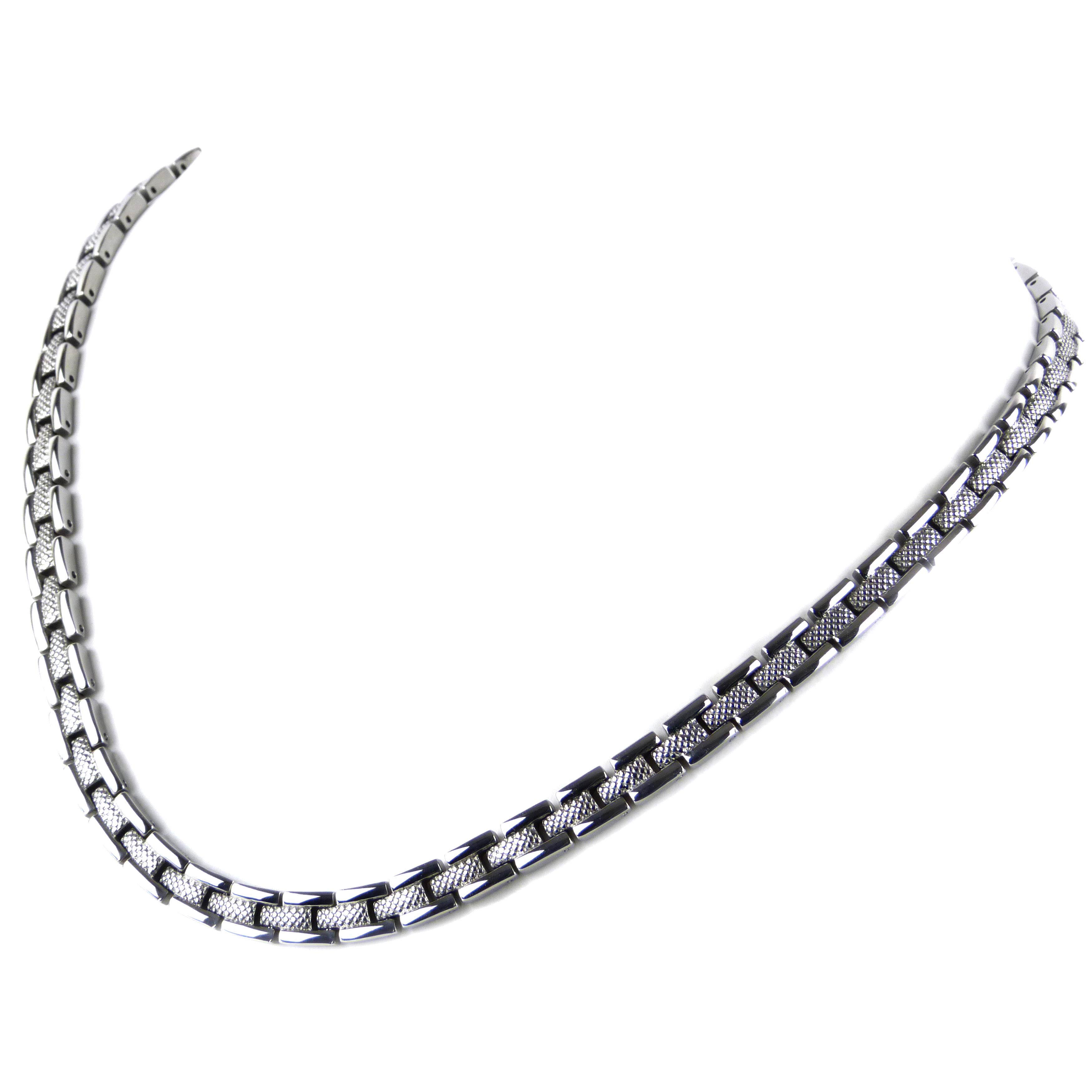 Ladies Stainless Steel Chrome Necklace 31 Health Rare