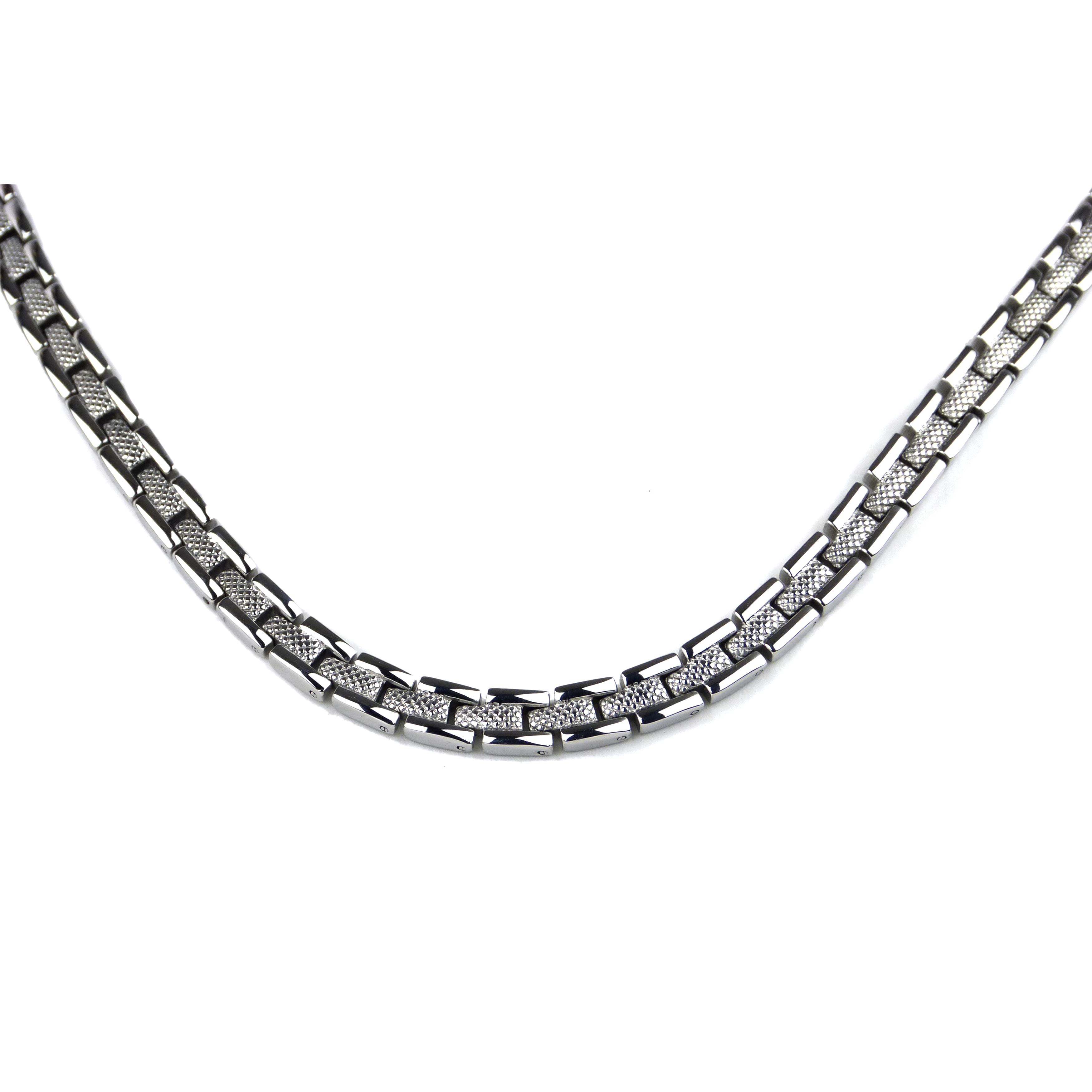 Ladies Stainless Steel Chrome Necklace 31 Health Rare