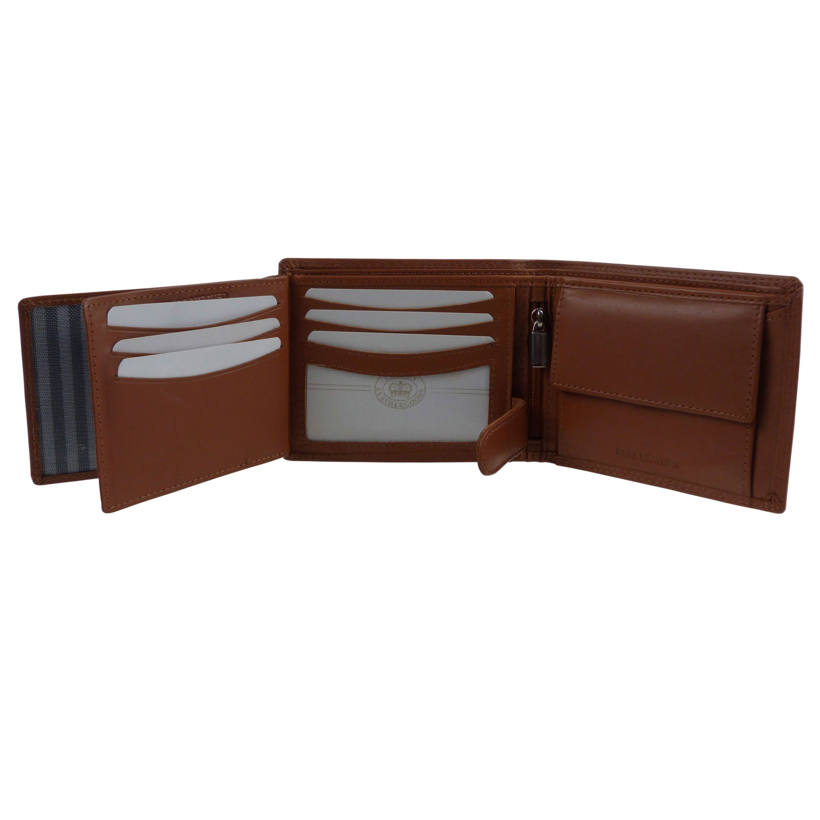 Mens Quality Soft Leather Wallet by London Leather Goods Trifold