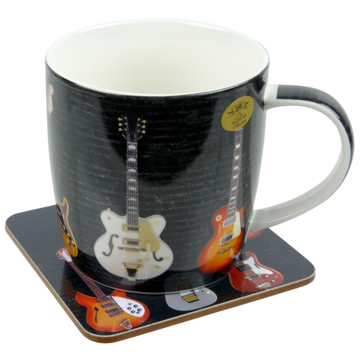 Rock N 'Roll Chitarra Fine China tè caffè tazza in scatola di